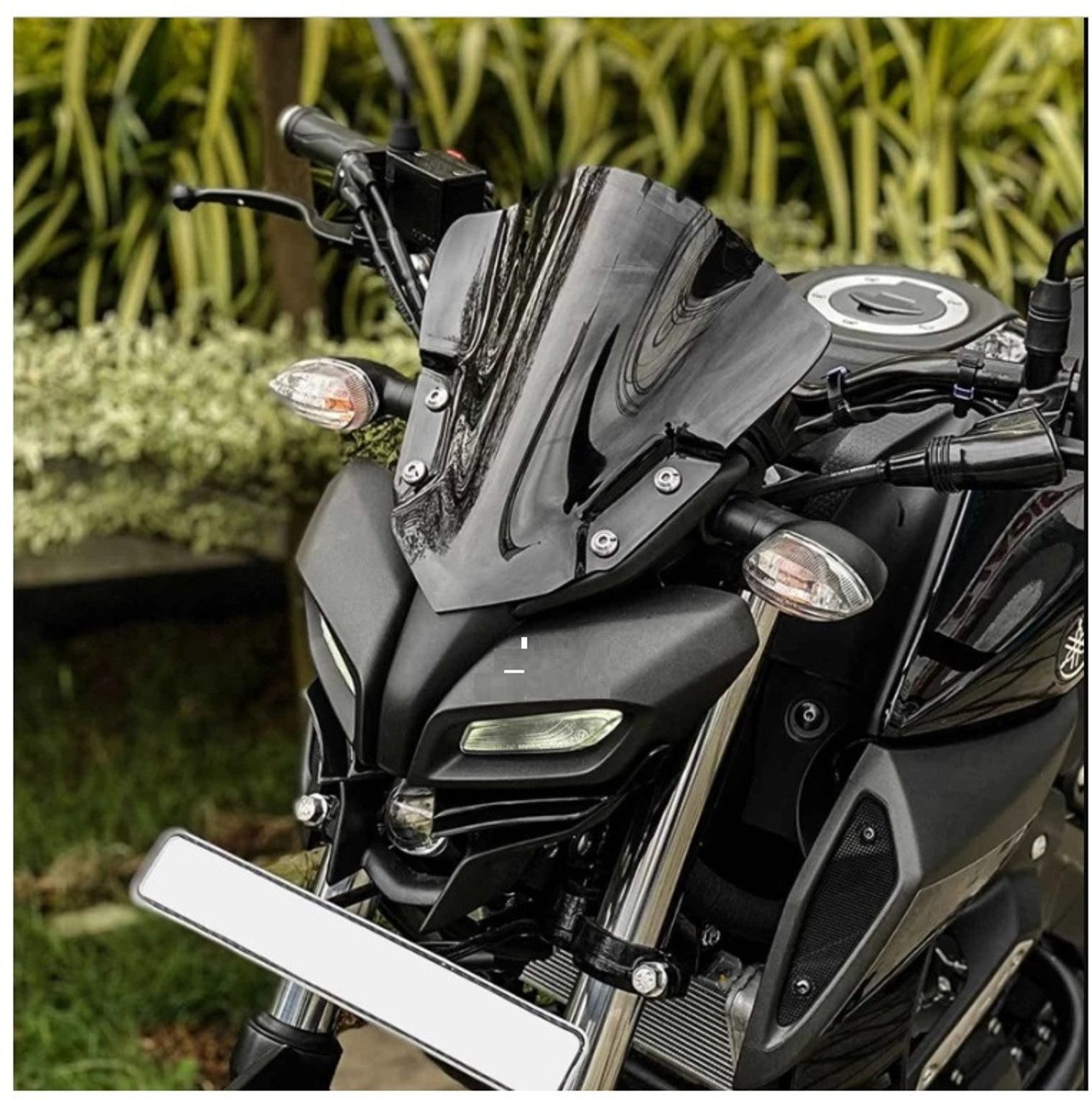Pa MT15 Bubble Visor Glass Bike Windshield - Image 1