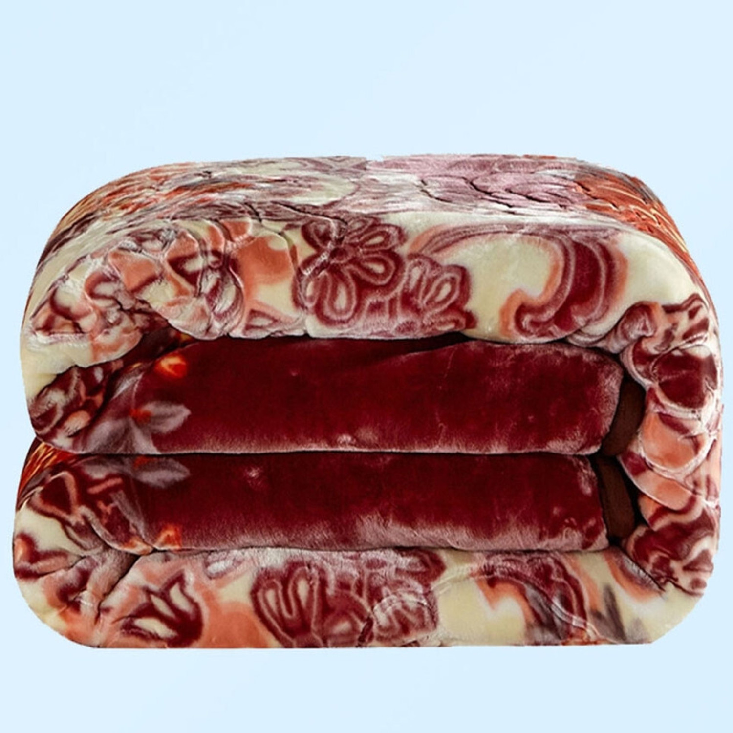 Avelux Printed Single Mink Blanket for AC Room, Multicolor - Image 1
