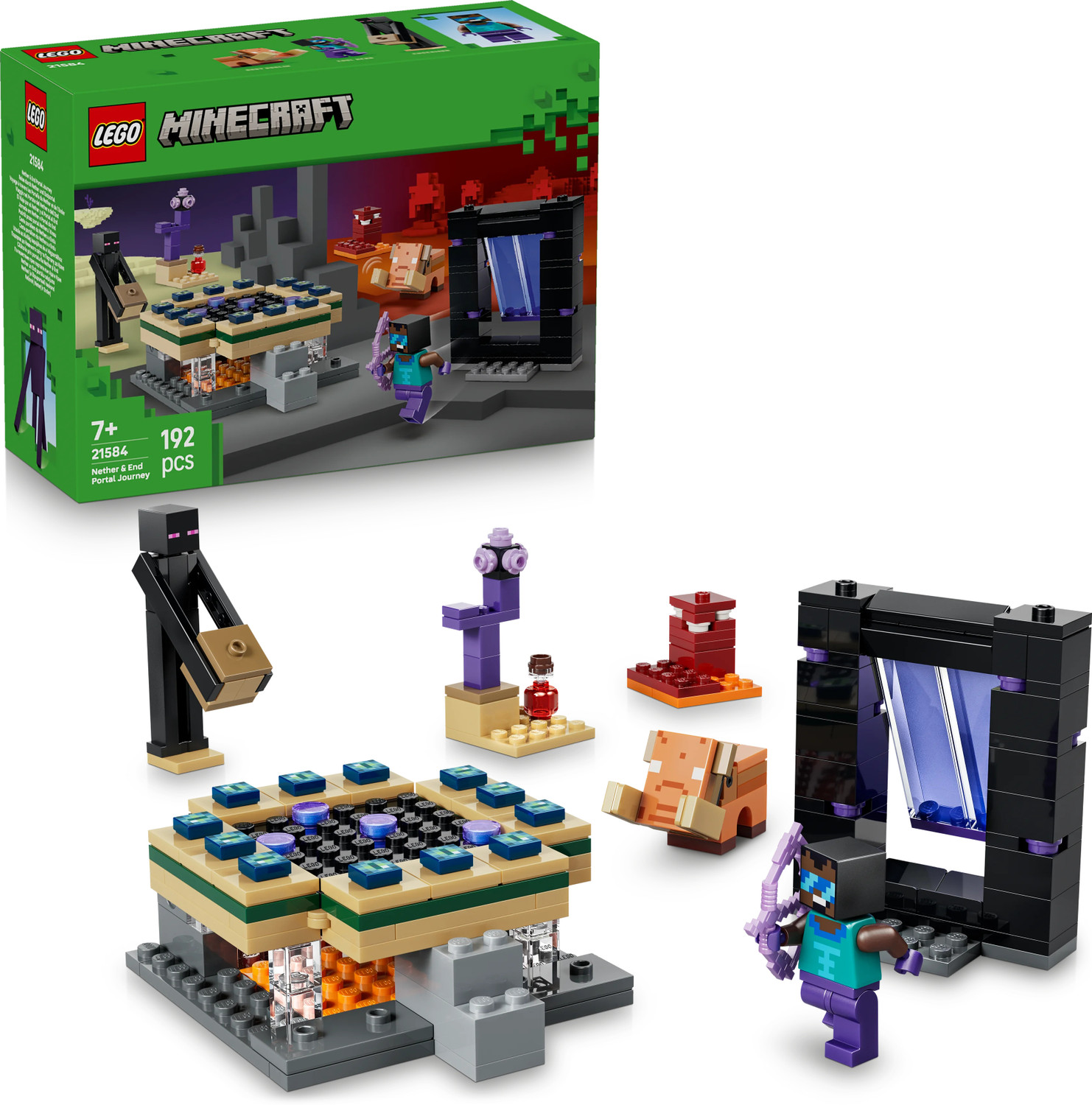 LEGO Minecraft Nether & End Portal Journey 21584 - Image 1