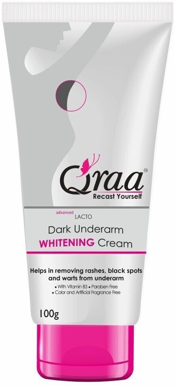 Qraa Advanced Lacto Dark Underarm Whitening Cream 100g - Image 1