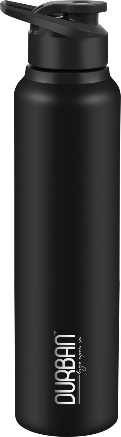 Durban Slick 1000ml Steel Water Bottle (Black) - Image 1