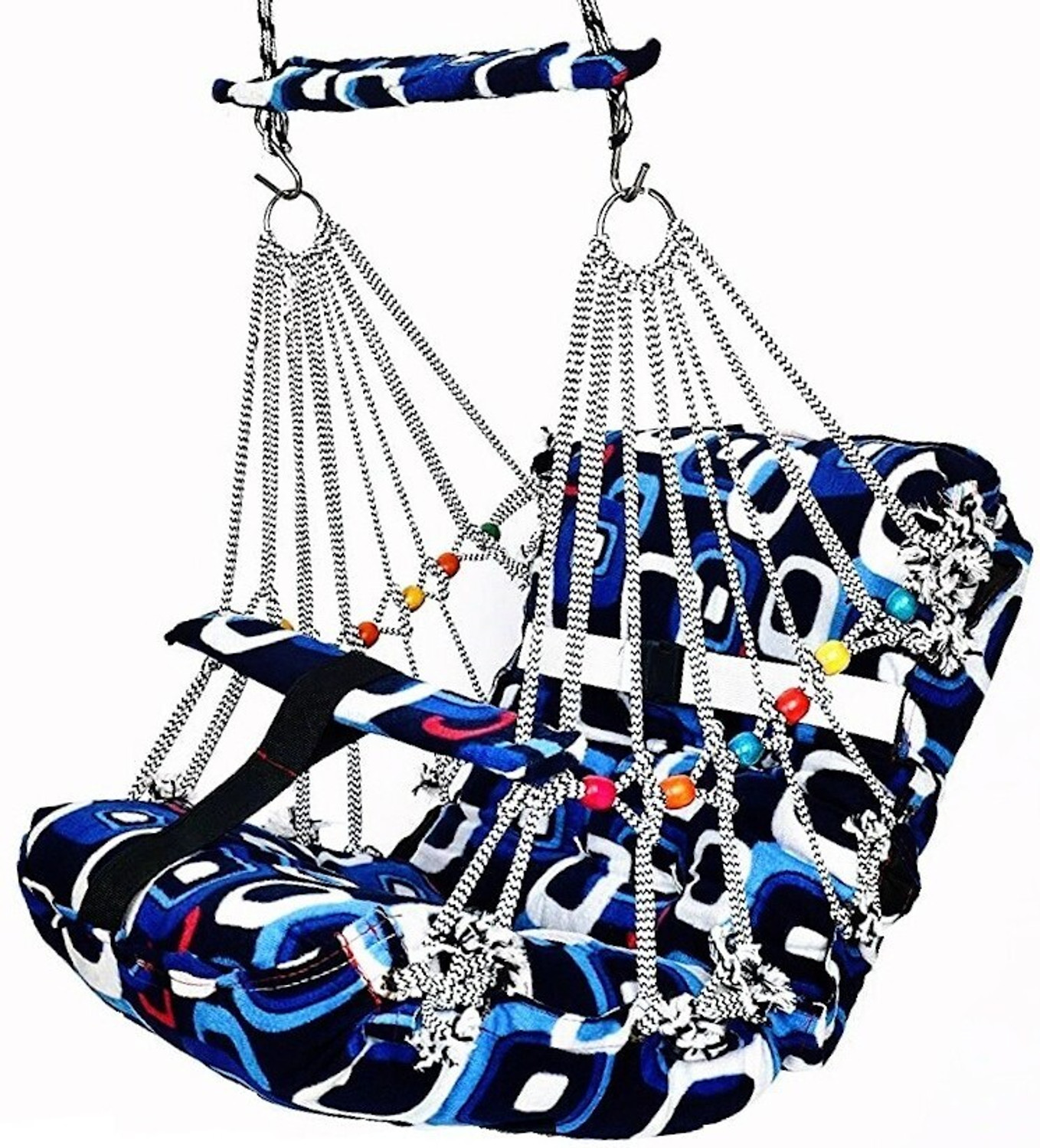 Yaksok ZONES Cotton Baby Swing Jhula for indoor | Outdoor For Kids Swings (Multicolor) - Image 1