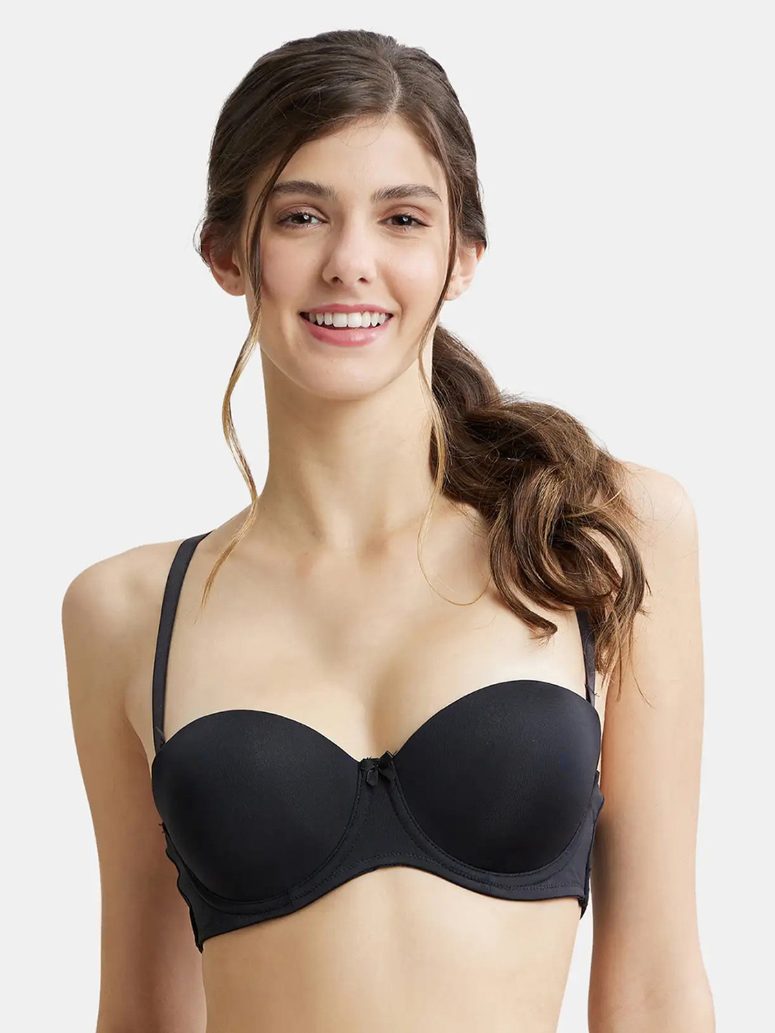JOCKEY Women Stick-on Lightly Padded Bra (Black) - Image 1