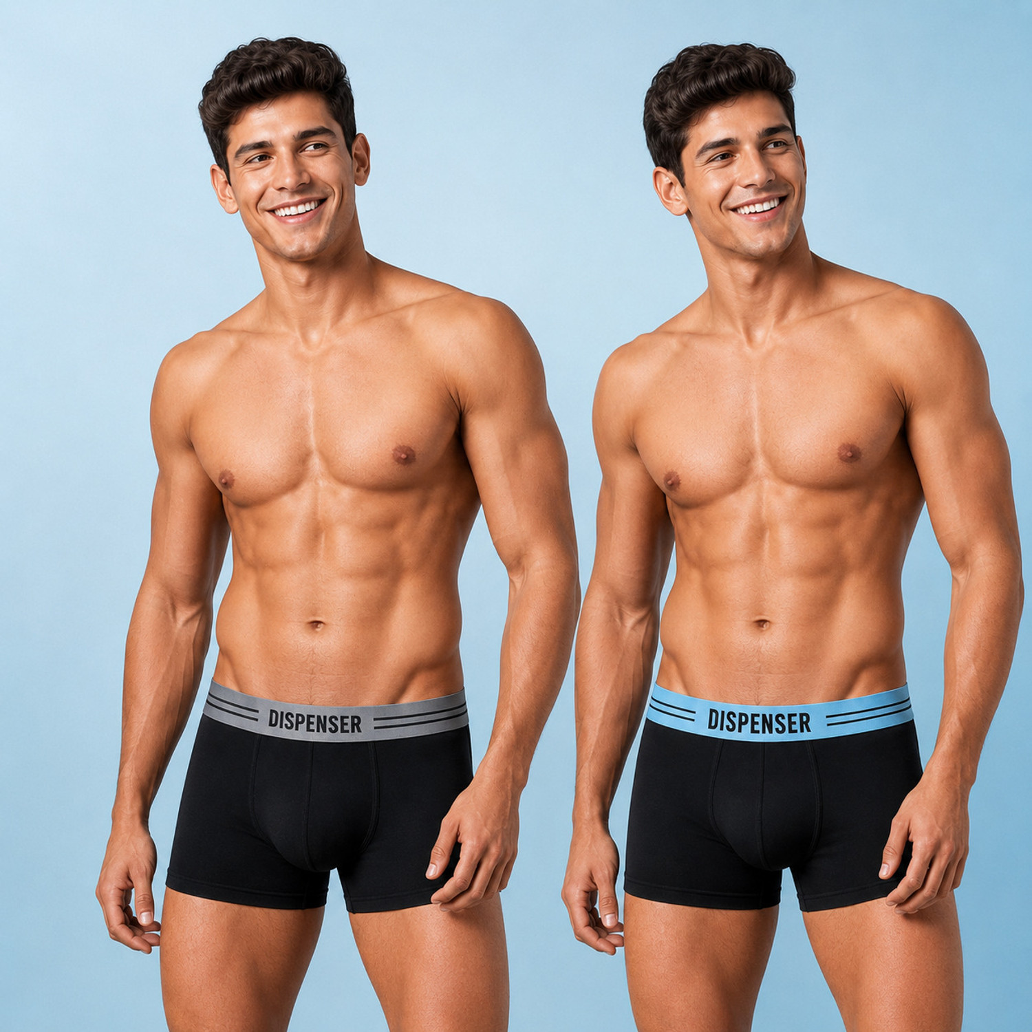 DISPENSER Pack of 2 Solid Men Trunks - Image 1