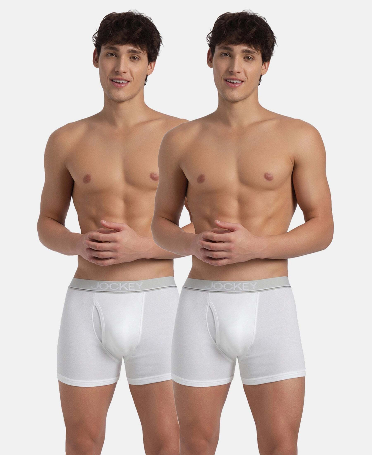 JOCKEY Pack of 2 8009 Super Combed Cotton Rib Solid Men Trunk - Image 1