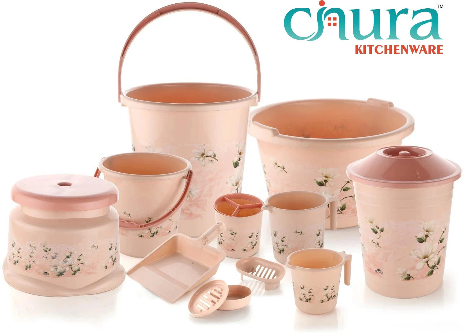 Cinura Kitchenware Plastic Bathroom Pack of 11 · 20 L (220 L total) - Image 1