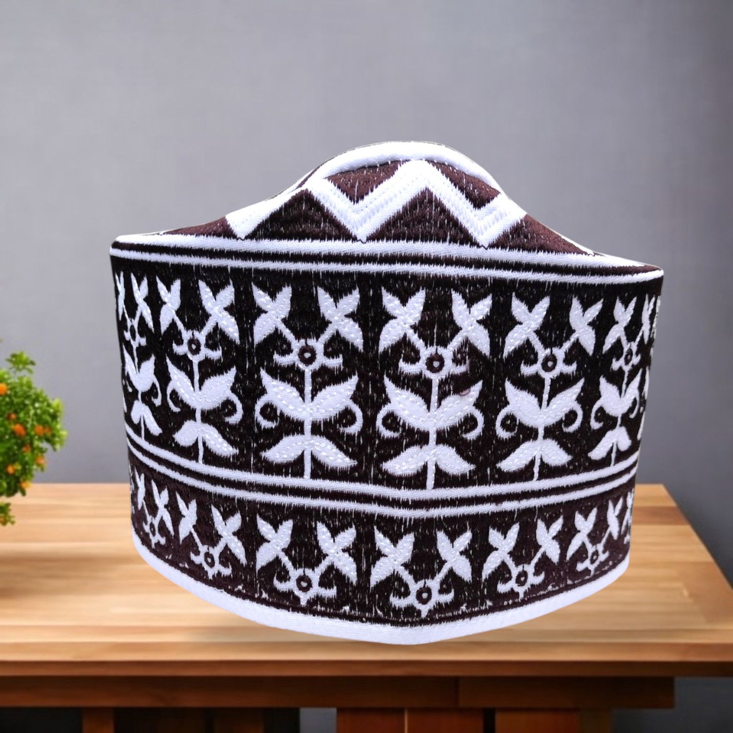 Barkati Embroidered Prayer Cap - Image 1