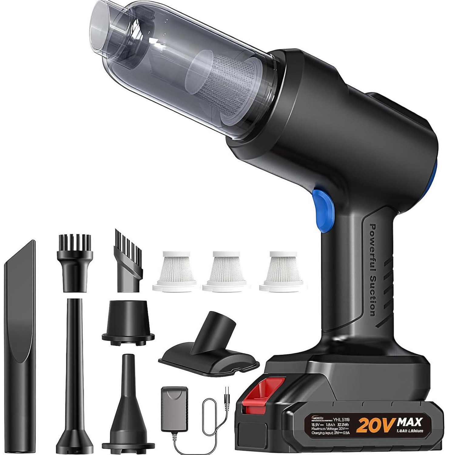 JUNJULA J6538 Car Vacuum 22000 Pa Portable - Image 1