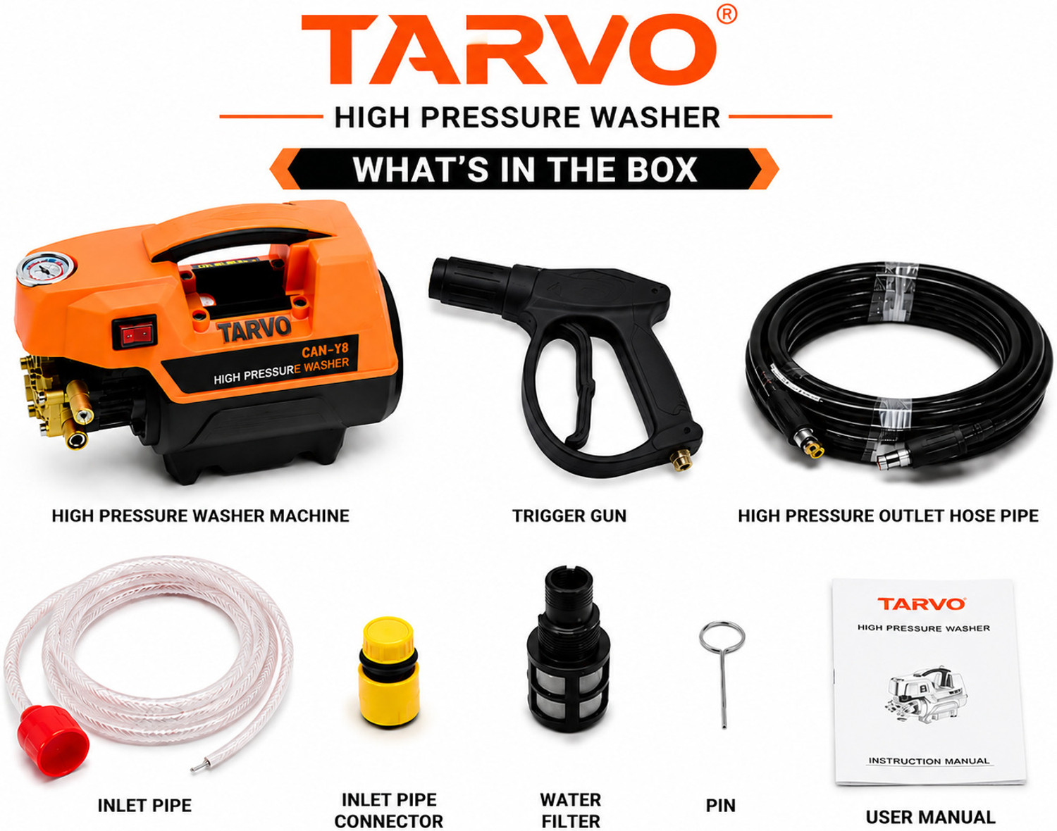Tarvo CW-18 Pressure Washer - Image 1