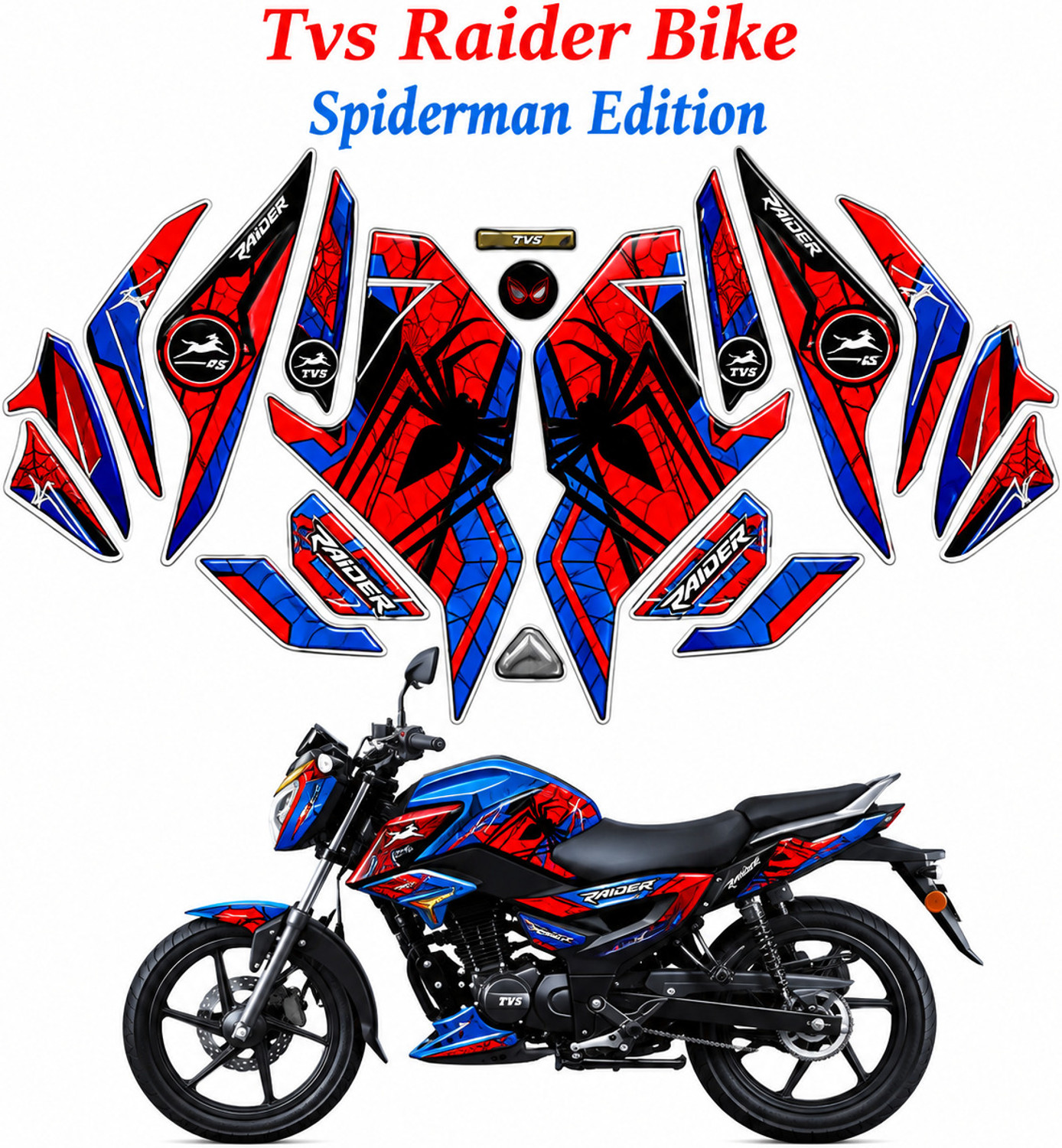 RideZone Multicolor Bike Sticker Decal