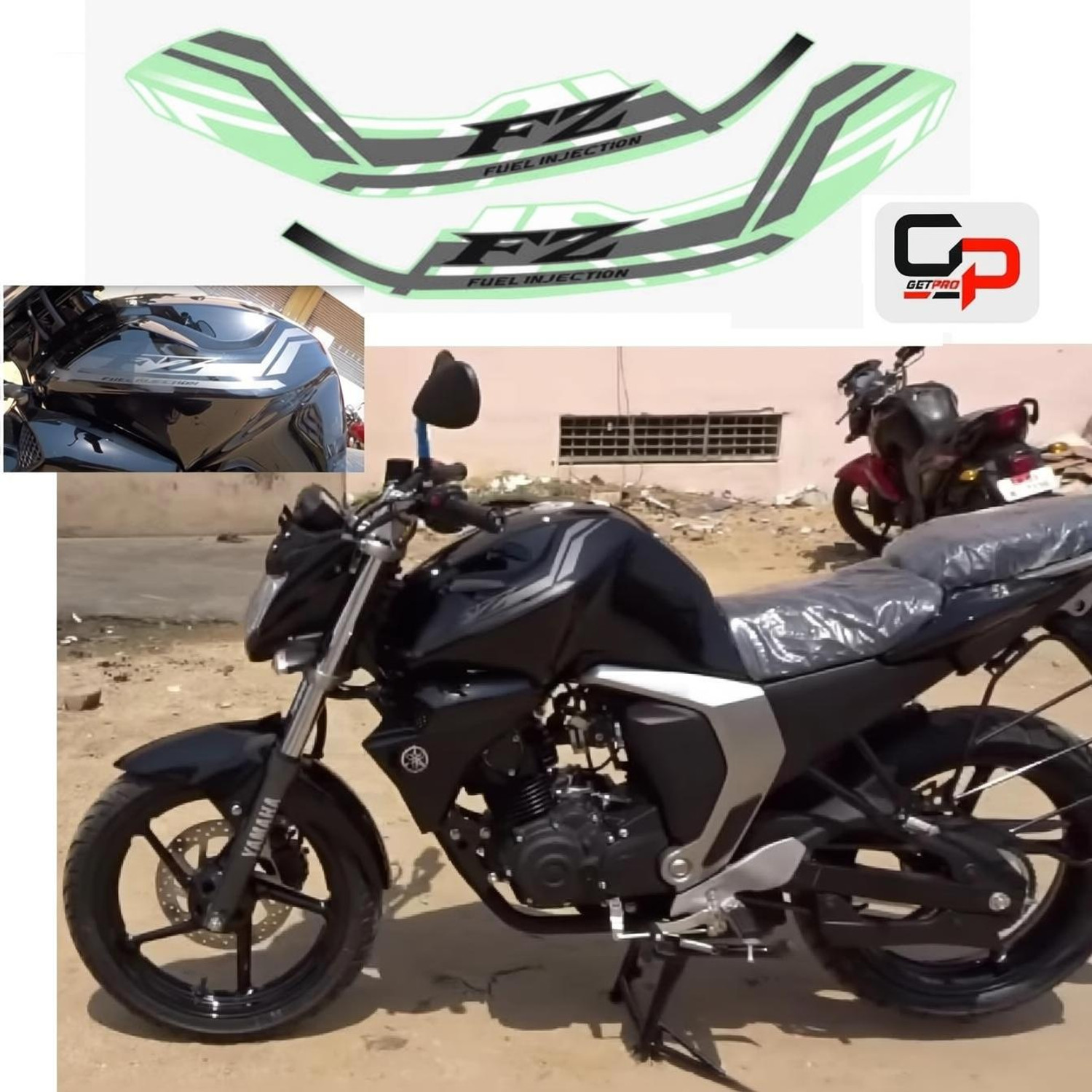 GetPro Sticker & Decal for Bike (Multicolor) - Image 1