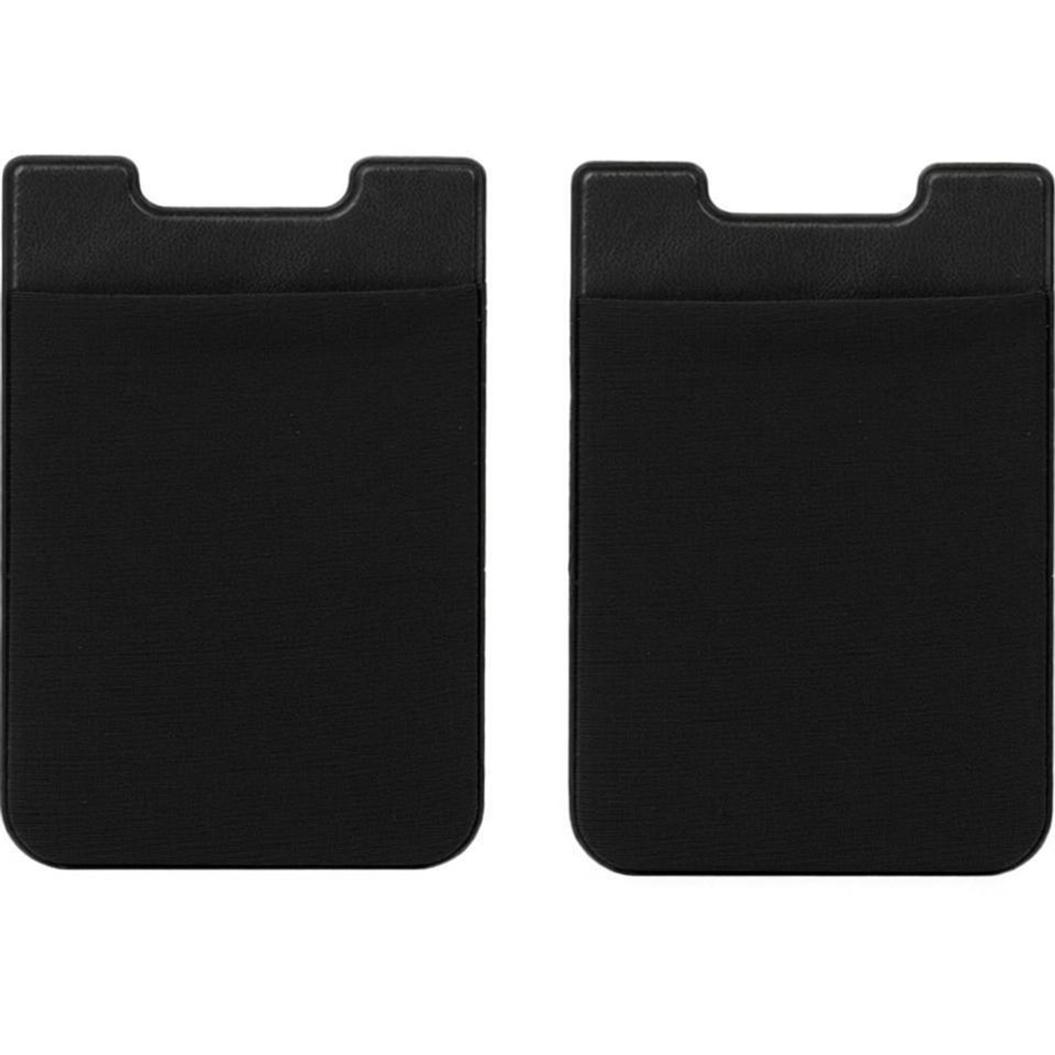 StealODeal Adhesive Phone Jacket Card & Earphone 3 Card Holder (Set of 2, Black) - Image 1