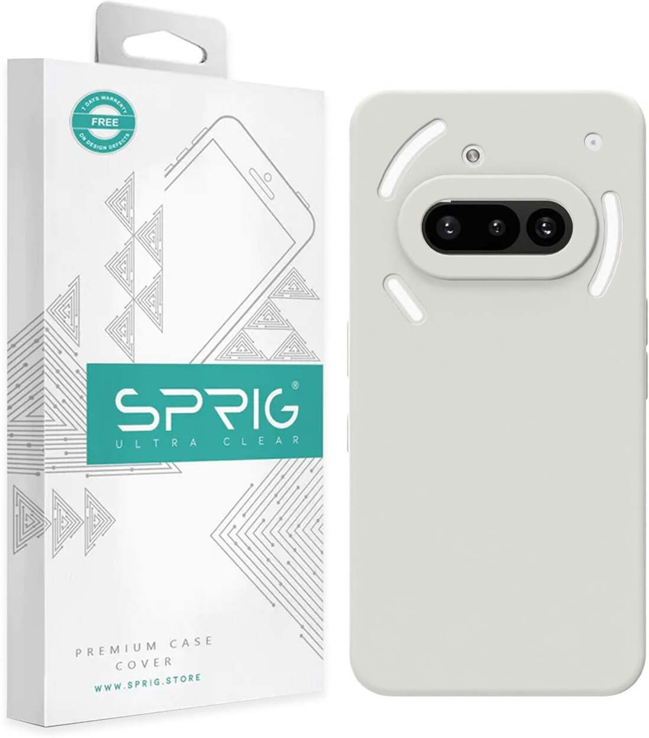 Sprig Grip Case for Nothing Phone 3a 5G (Grey) - Image 1