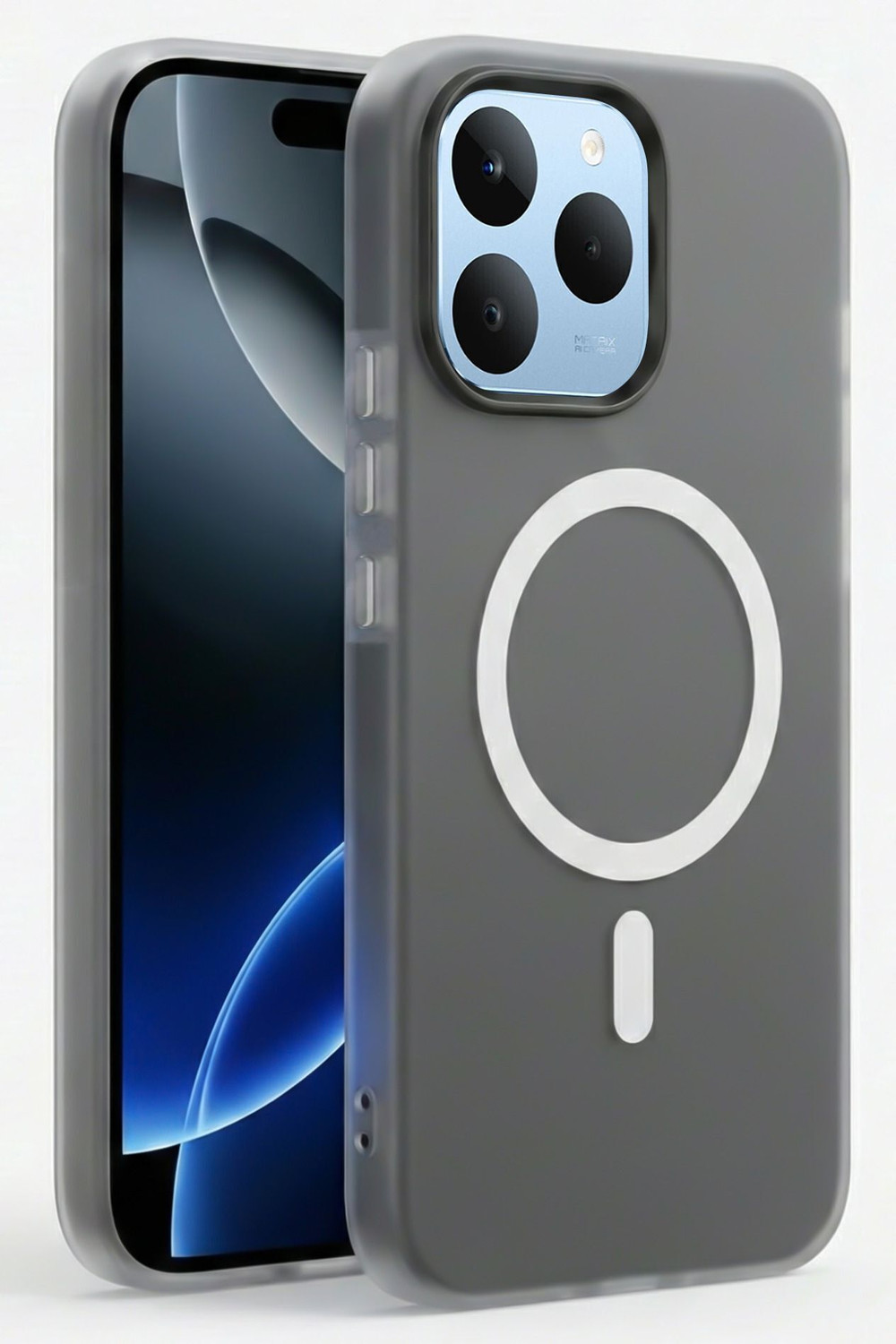 GLOBAL NOMAD Back Cover for realme 15T 5G (Black, Shock Proof, Polycarbonate, Pack of: 1) - Image 1