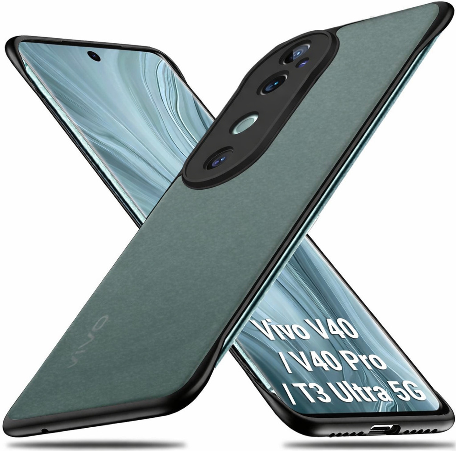 CASESNCULTURE Back Cover for vivo V40 5G (Transparent, Frameless, Plastic, Pack of: 1) - Image 1