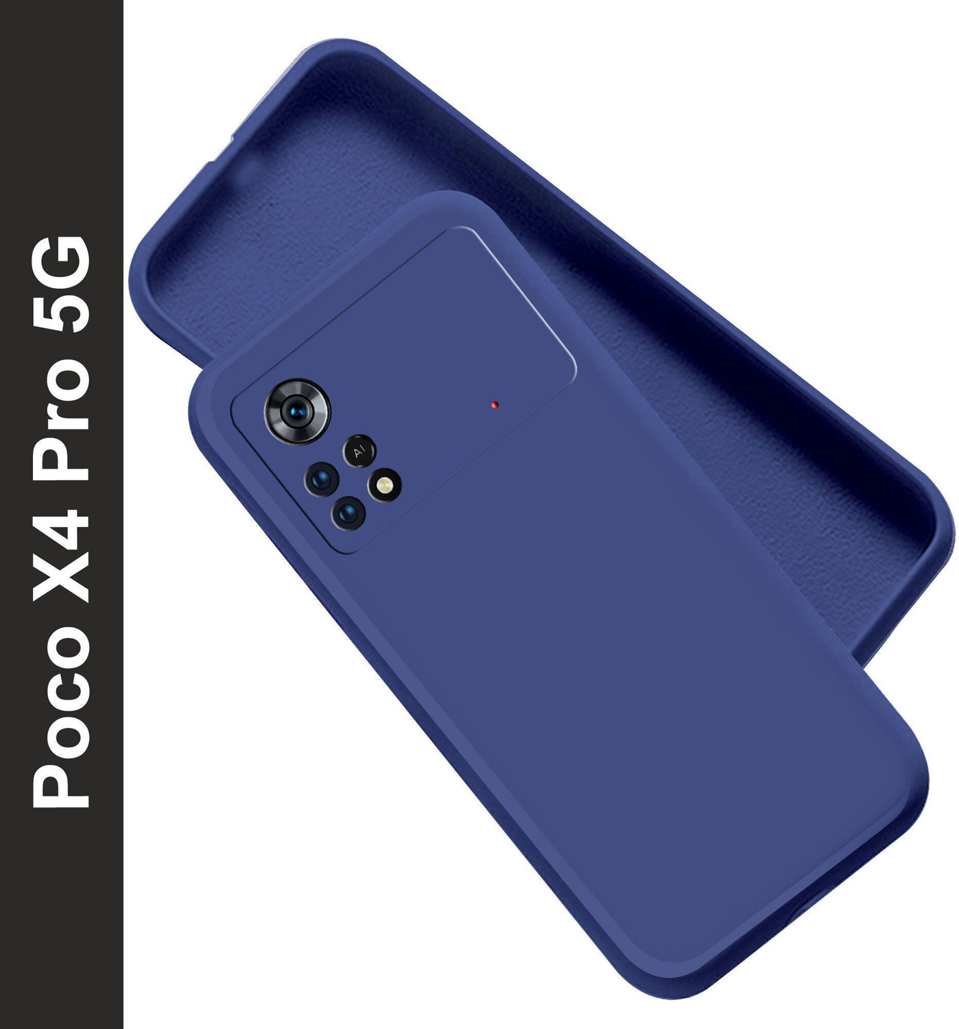 Artistque Back Cover for Poco X4 Pro 5G (Blue, Matte) - Image 1