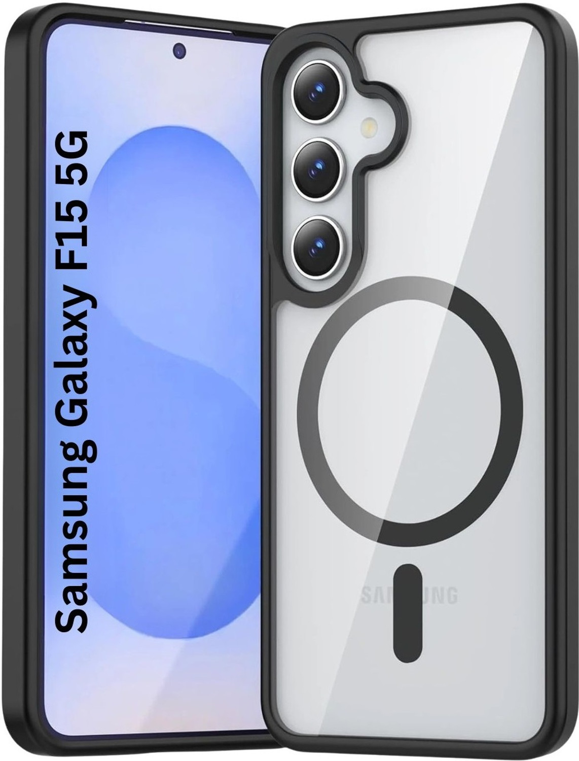KWINE CASE Back Cover for Samsung Galaxy F15 5G (Transparent, Magsafe) - Image 1