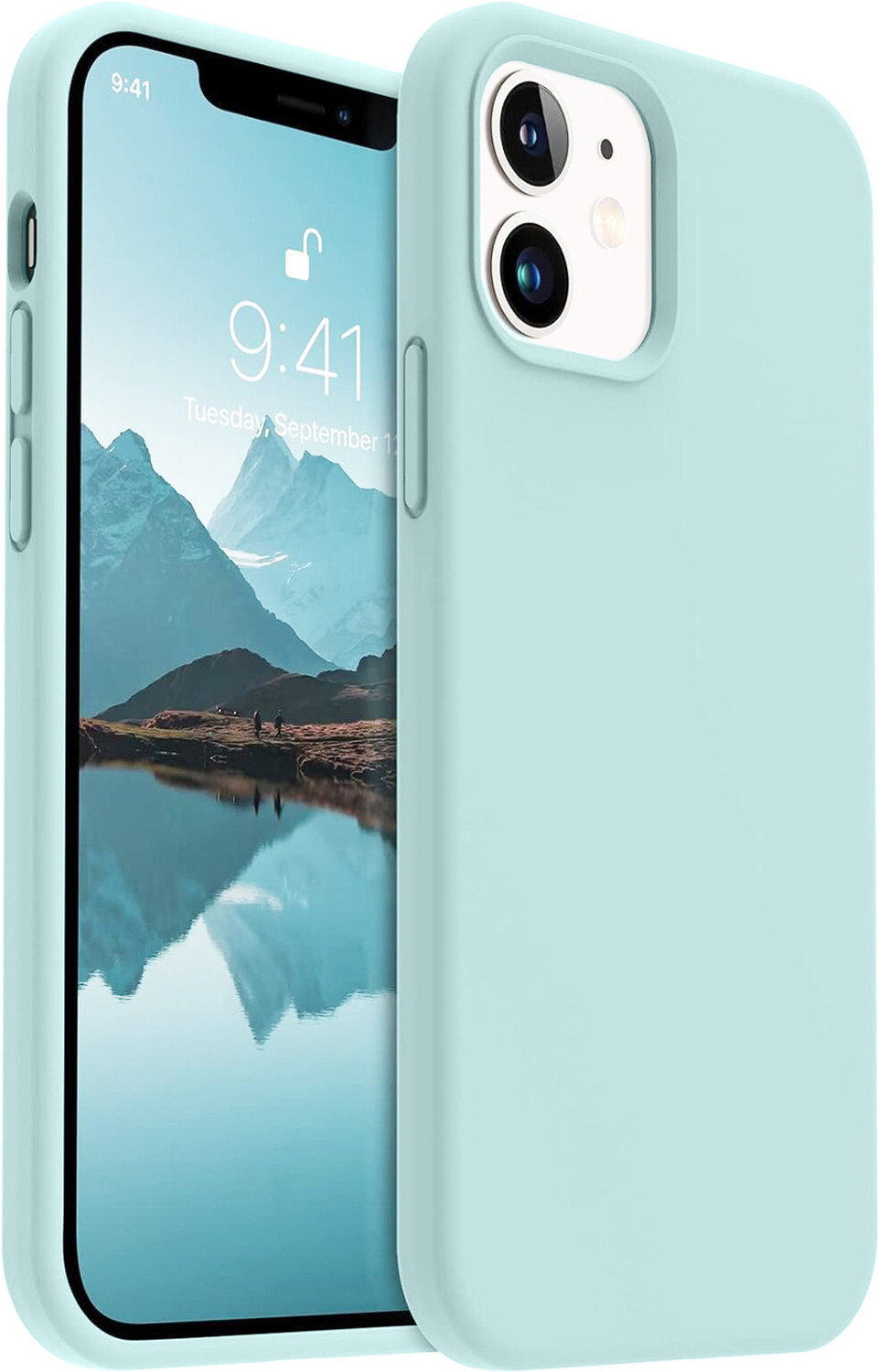Celvas Back Cover for iPhone 12 Pro (Green, Grip Case, Silicon) - Image 1