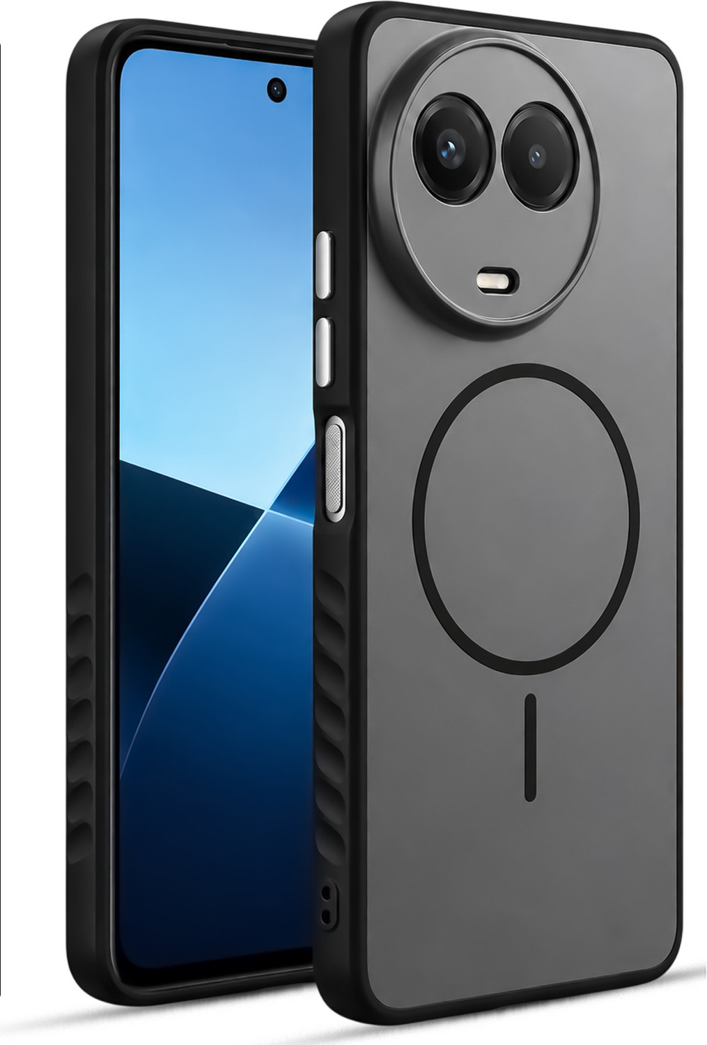 GLOBAL NOMAD Back Cover for realme C67 5G (Black, Shock Proof, - Image 1