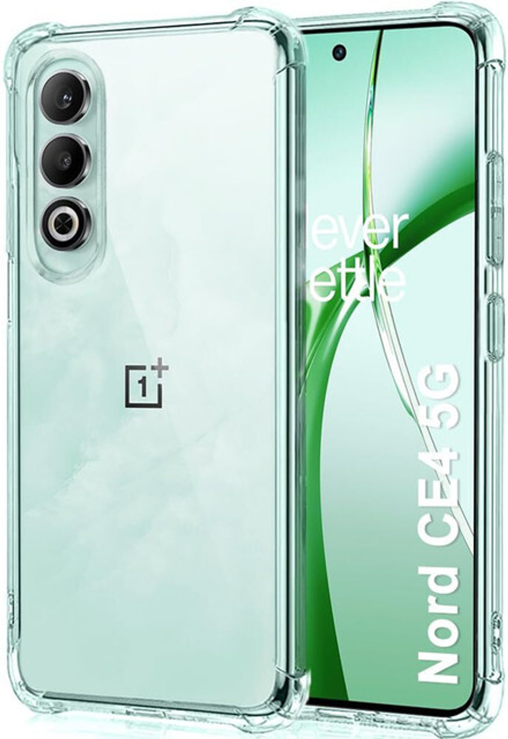 YSprikBM Transparent Grip Case for OnePlus Nord CE4 5G - Image 1