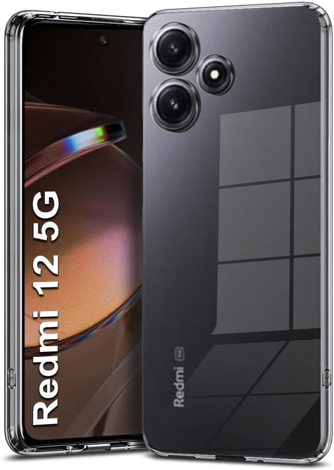 EitanshaKart Back Cover for Redmi 12 5G, POCO M6 Pro 5G (Transparent, Flexible, Polycarbonate, Thermoplastic Polyurethane, Pack of: 1) - Image 1