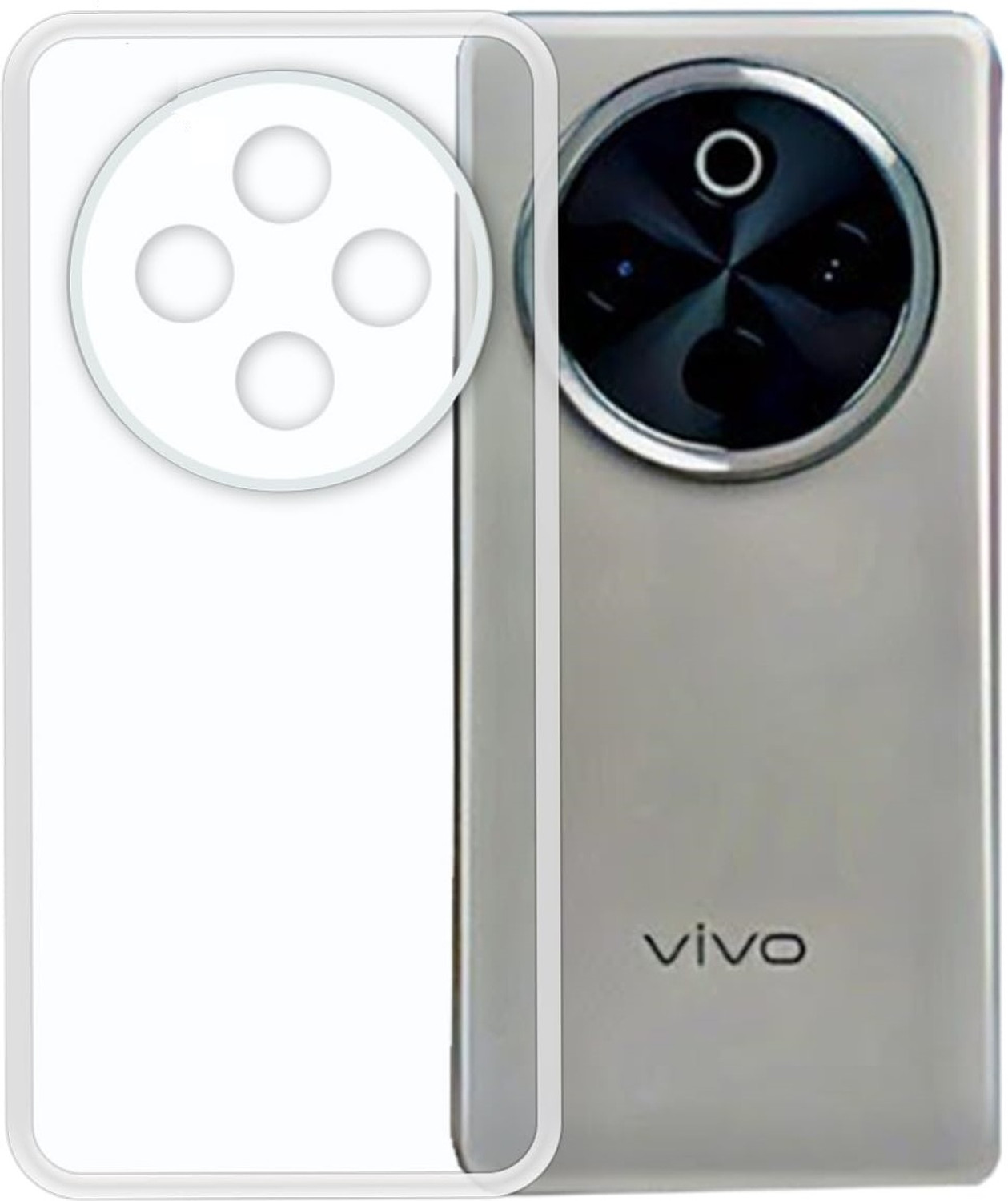 Spinzzy Back Cover for vivo T4 5G, Transparent - Image 1