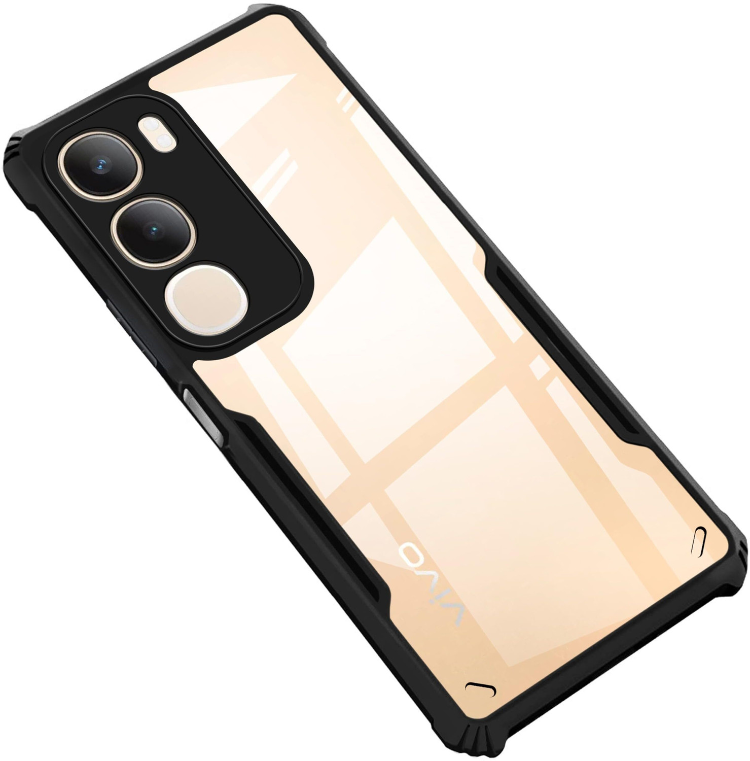 thestands Back Cover for vivo Y29 5G (Transparent, Dual Protection, Thermoplastic Polyurethane, Pack of: 1) - Image 1