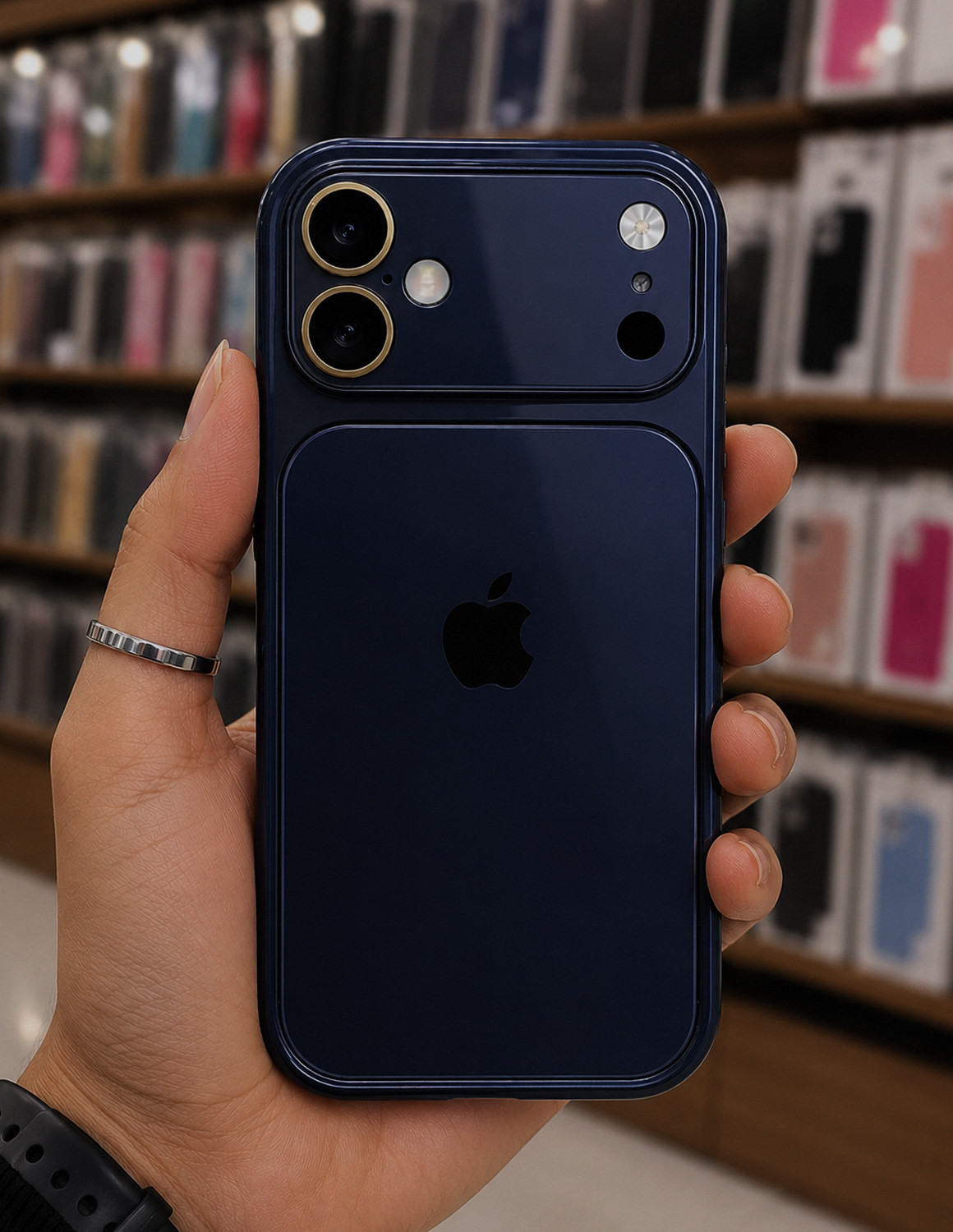 HANIRY Back Cover for iPhone 16 Plus (Blue, Dual Protection, Polycarbonate, Pack of: 1) - Image 1
