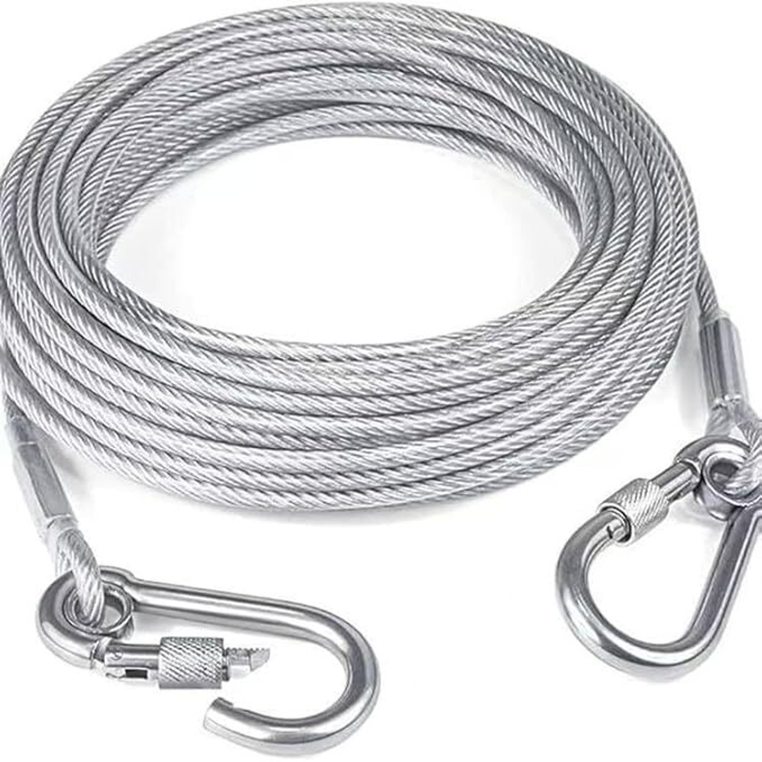 Pushnye Silver Clothesline Rope 5 Meter | Multipurpose Laundry Drying Wire Steel Retractable Clothesline (5 m) - Image 1
