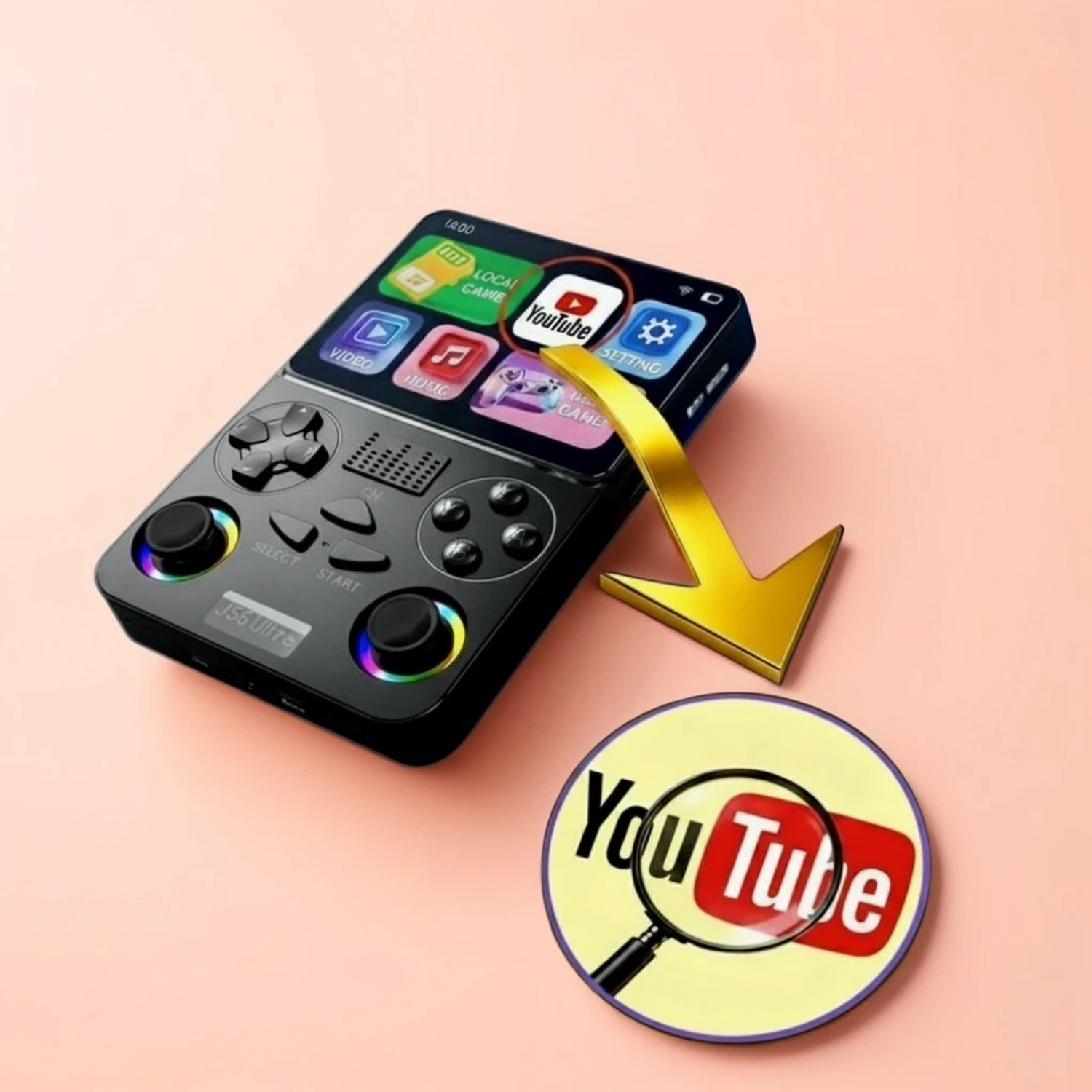 J36 Ultra InfinityView YouTube Ready Game Console - Image 1