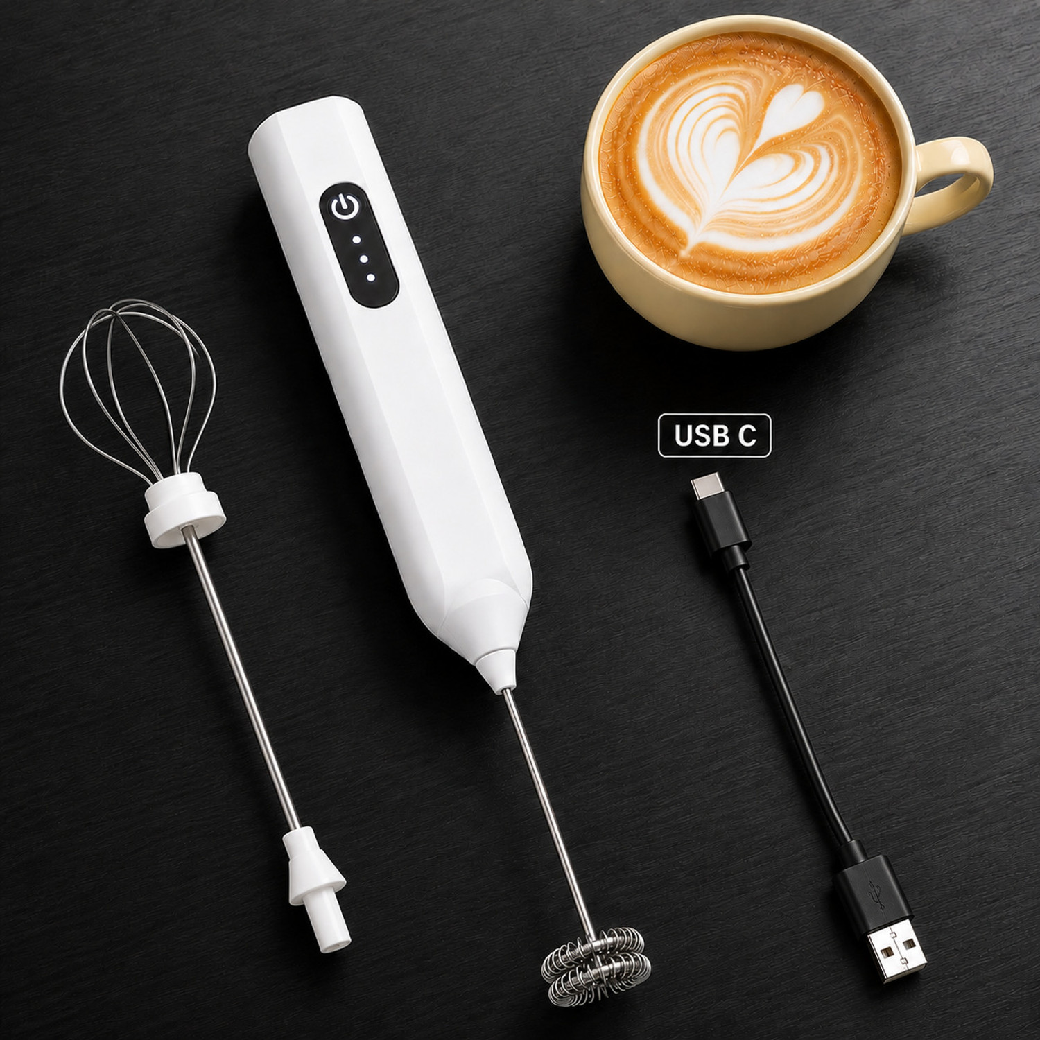 GetSetNova 60W Electric Whisk, Stand Mixer & Hand Blender (White) - Image 1