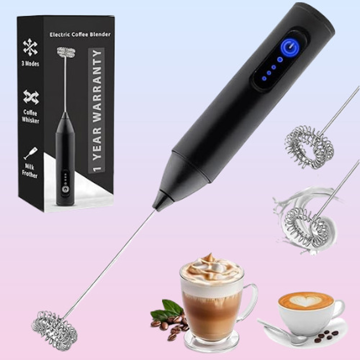 Uzox USB BEATER Personal Coffee Maker (Black) - Image 1