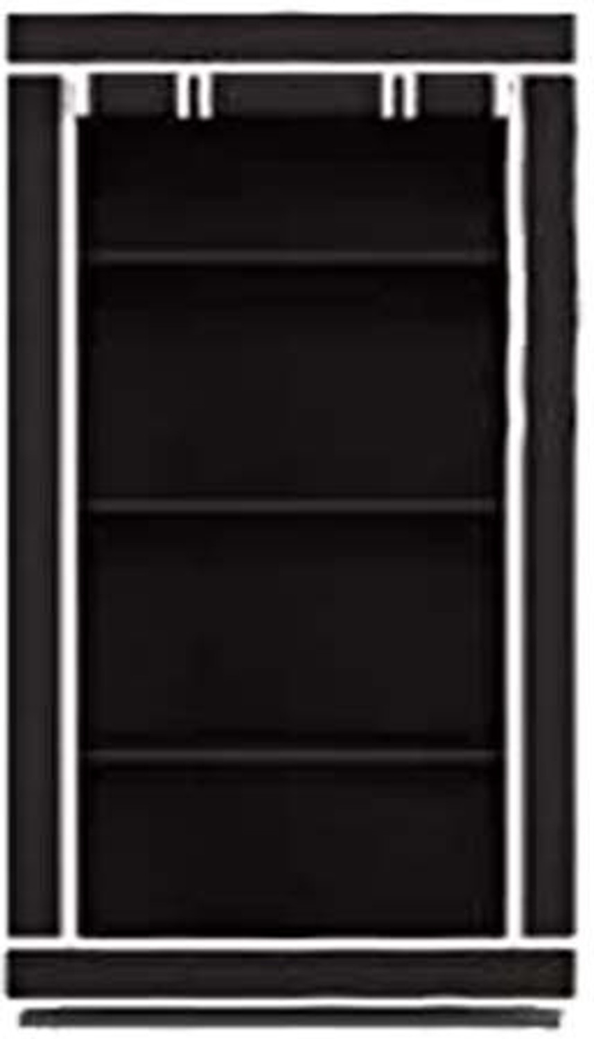 Attache Carbon Steel Collapsible Wardrobe (Finish Color - BLACK, DIY(Do-It-Yourself)) - Image 1