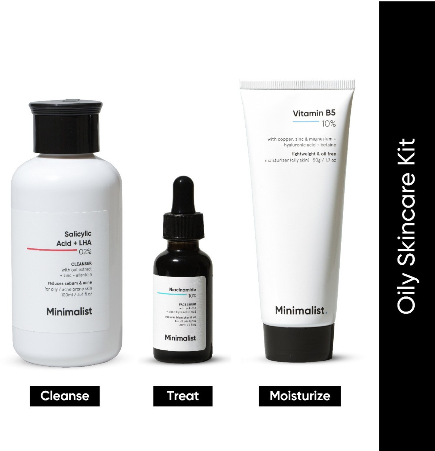 Minimalist Oily Skincare Kit (3 Items) - Image 1