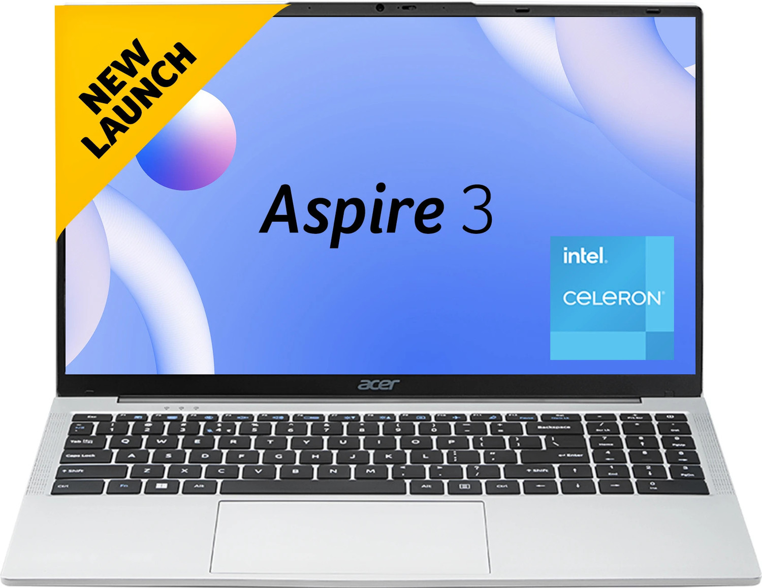 Acer Aspire 3 Intel Celeron Dual Core - (8 GB/256 GB SSD/Windows 11 Home) A325-45 Thin and Light Laptop (15.6 inch, Steel Grey, 1.50 kg) - Image 1
