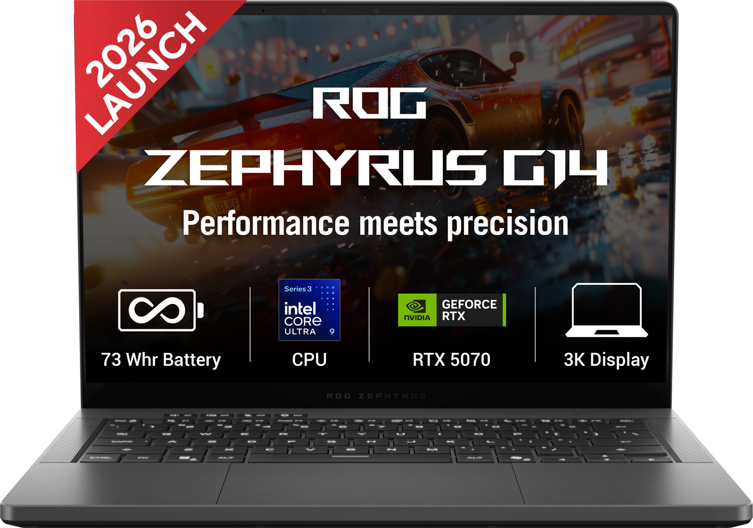 ASUS ROG Zephyrus G14 OLED 2026, Ultra 9, RTX 5070, 32GB/1TB, Gray - Image 1
