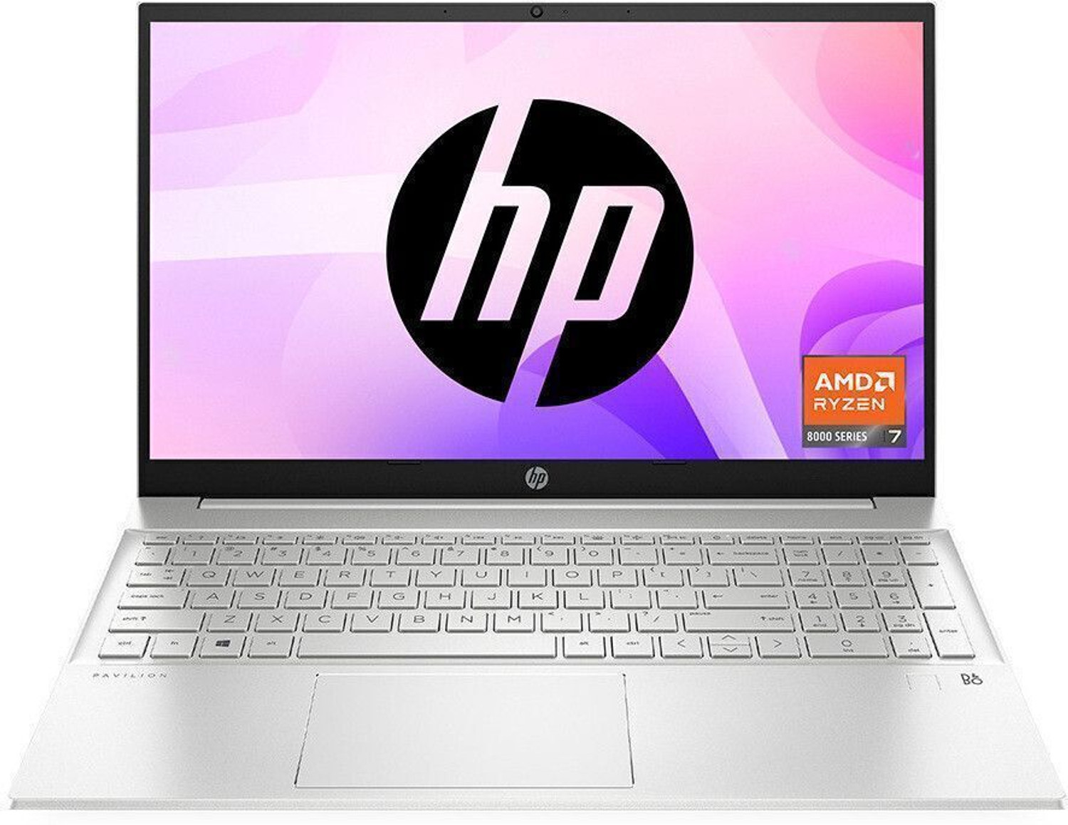 HP Pavilion 15 AMD Ryzen 7 Octa Core 7730U - (16 GB/512 GB SSD/Windows 11 Home) 15-eh3101AU Thin and Light Laptop (15.6 Inch, Natural Silver, 1.75 Kg, With MS Office) - Image 1