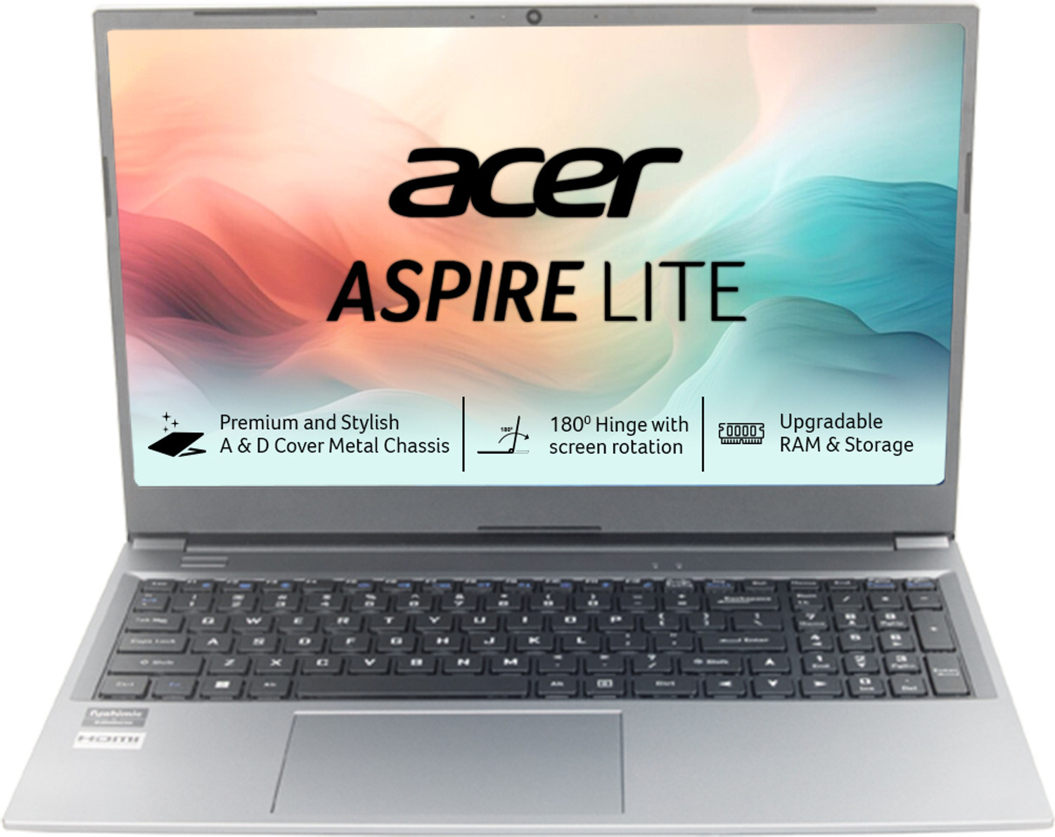 Acer Aspire Lite AMD Ryzen 5 Hexa Core 5625U - (16 GB/512 GB SSD/Windows 11 Home) AL15-41 Thin and Light Laptop (15.6 Inch, Steel Grey, 1.59 Kg) - Image 1