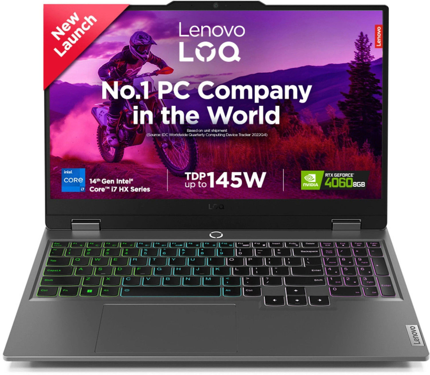Lenovo LOQ Intel Core i7 14th Gen 14700HX - (16 GB/1 TB SSD/Windows 11 Home/8 GB Graphics/NVIDIA GeForce RTX 4060) 15IRX9 Gaming Laptop (15.6 Inch, Luna Grey, 2.38 kg, With MS Office) - Image 1