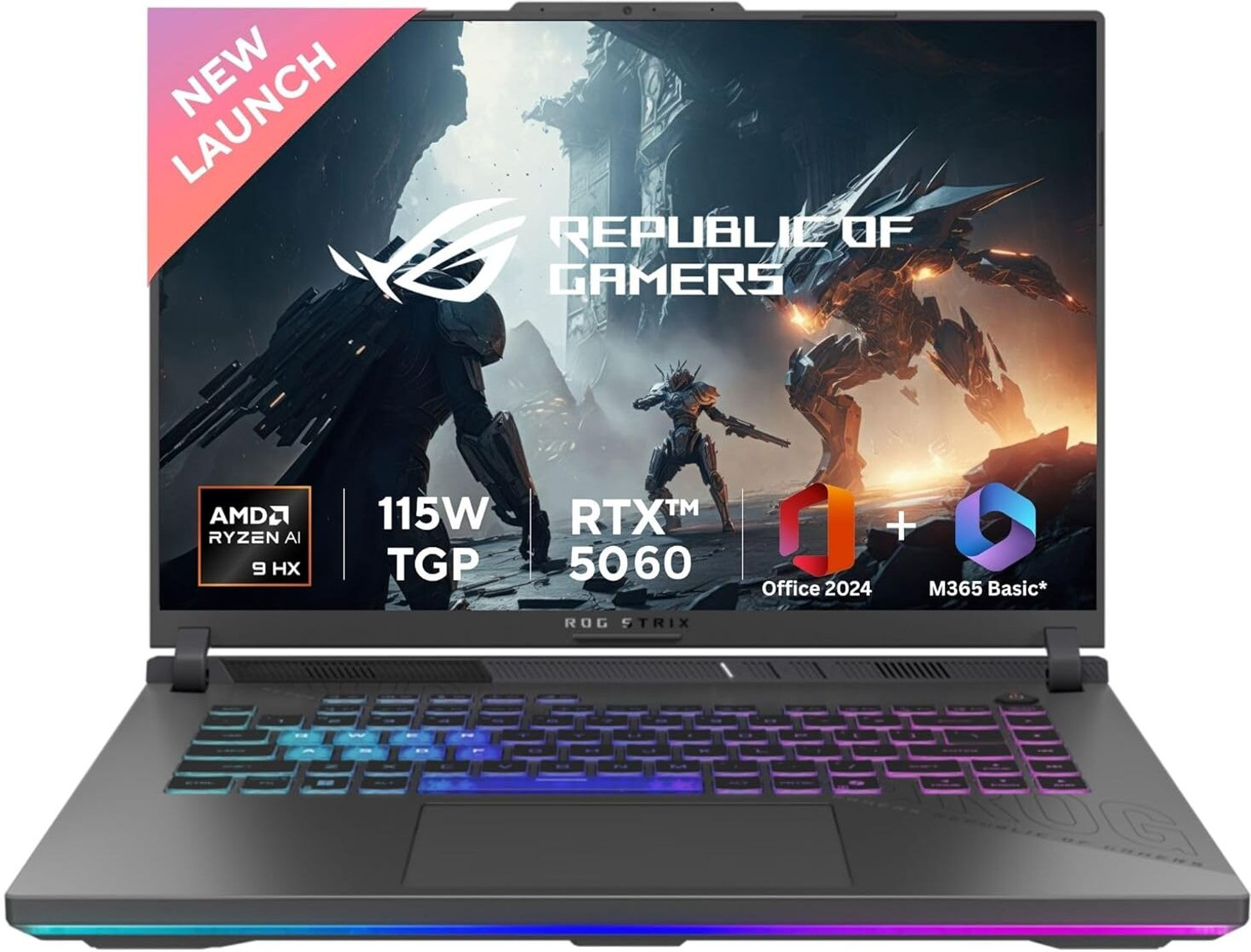 ASUS ROG Strix G16 (2025) Ryzen 9 8940HX RTX 5060 16GB 1TB Gray - Image 1