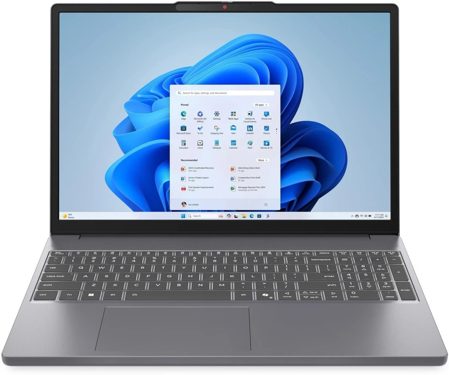 Lenovo IdeaPad Intel Core i7 13th Gen - (16 GB/512 GB SSD/Windows 11 Home) IdeaPad Slim3 15IRH10 Thin and Light Laptop (15.3 Inch, Luna Grey, 1.59 kg, With MS Office) - Image 1