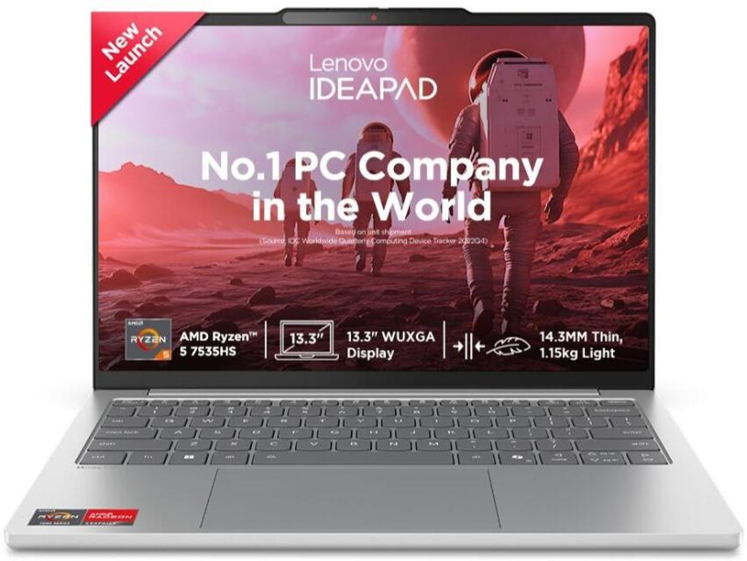 Lenovo IdeaPad Slim 5 13ARP10 Ryzen 5 7535HS 16GB 512GB 13.3" Gray - Image 1