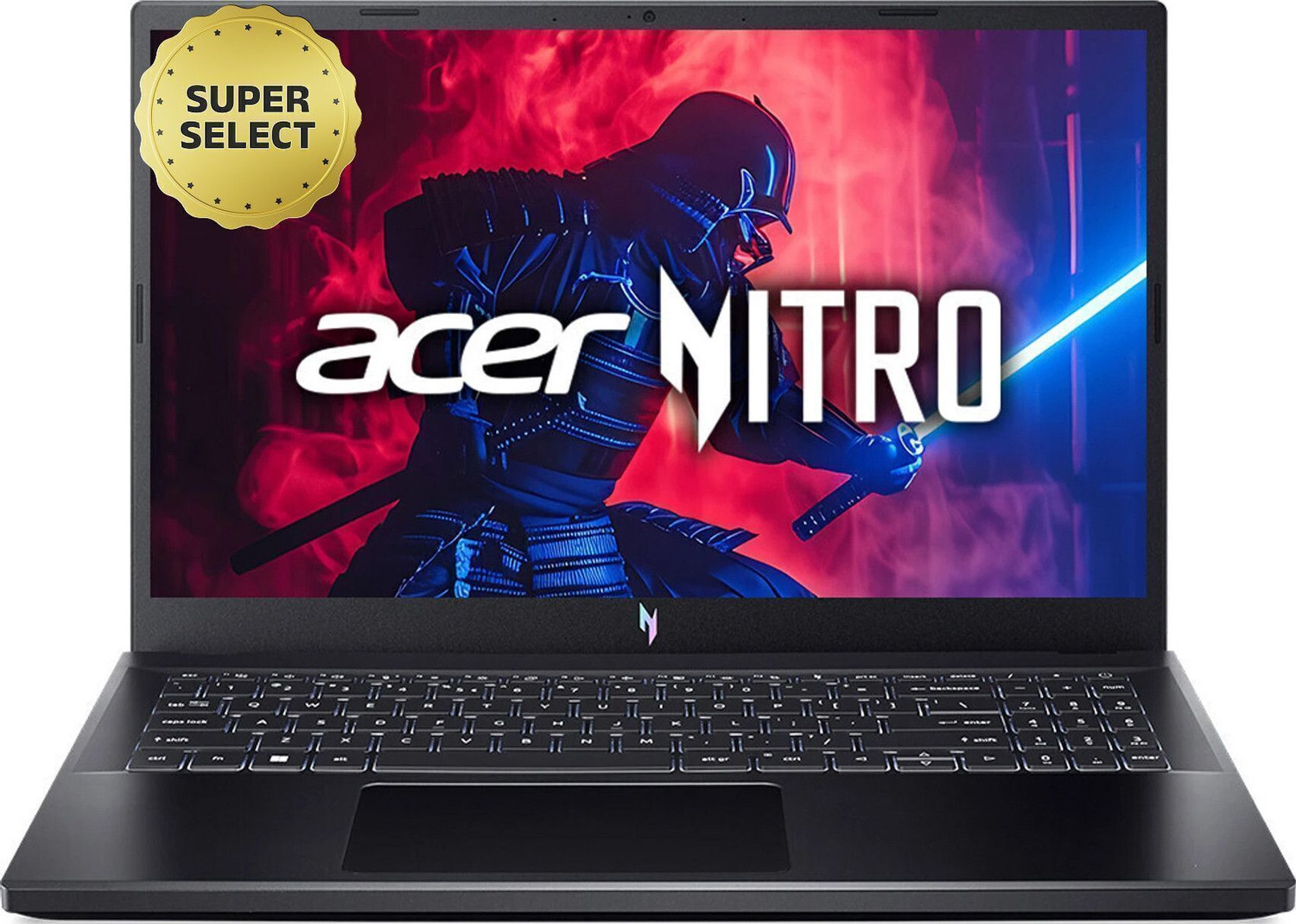 Acer Nitro V AMD Ryzen 5 Hexa Core 6600H - (16 GB/512 GB SSD/Windows 11 Home/6 GB Graphics/NVIDIA GeForce RTX 3050) ANV15-41-R8G0 Gaming Laptop (15.6 inch, Obsidian Black, 2.1 Kg) - Image 1