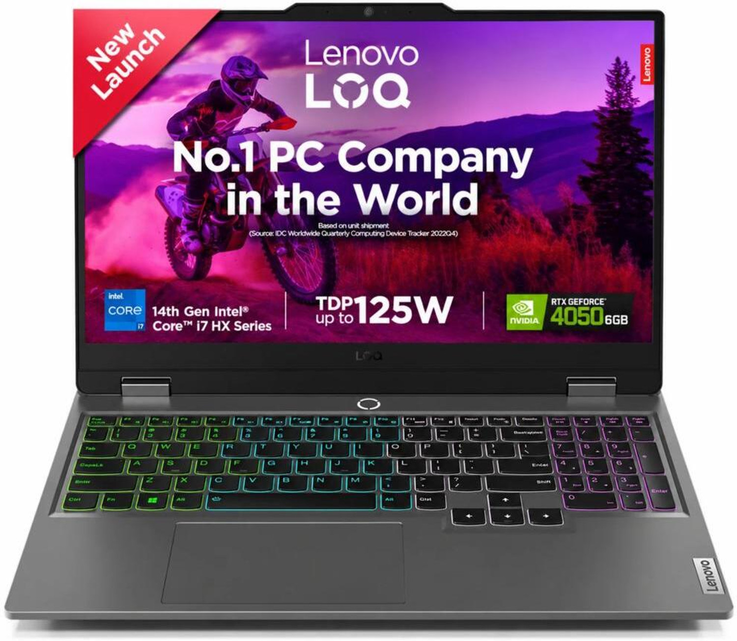 Lenovo LOQ 15IRX9 Gaming Laptop, i7-14650HX, RTX 4050, 16GB, 2.38 kg - Image 1