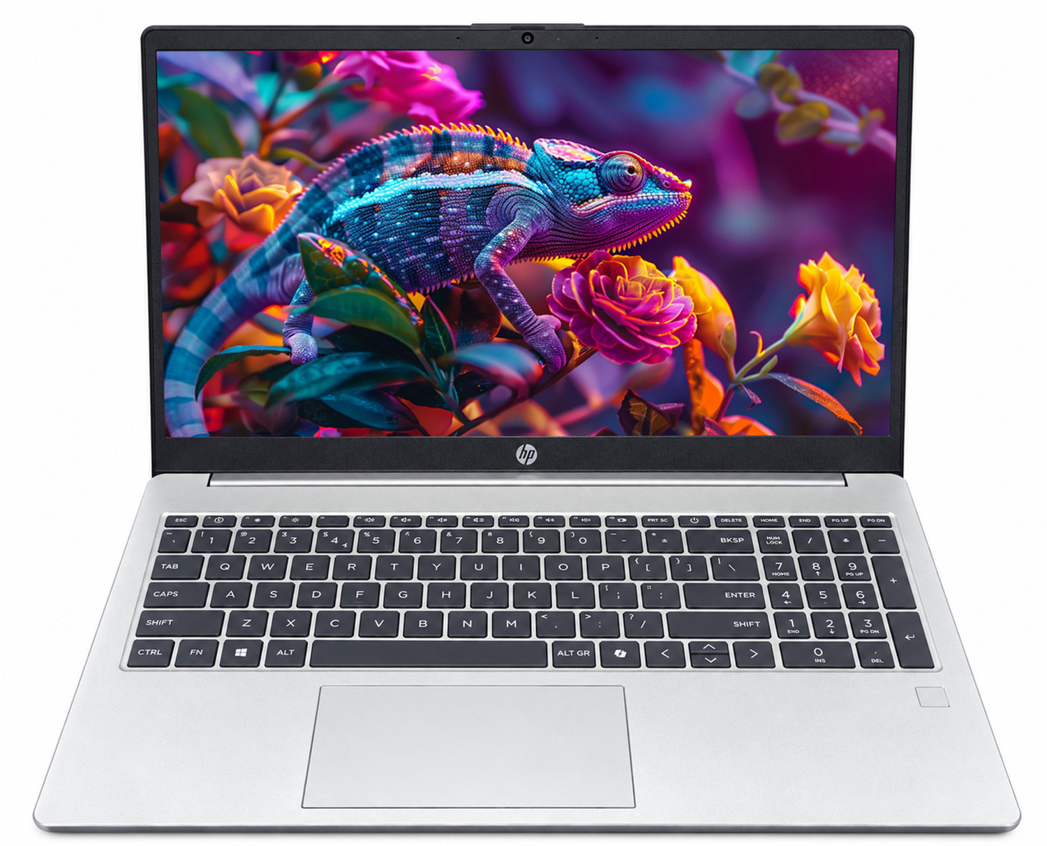 HP 15 FingerPrint (2026) DDR5 5600Mhz (i3 14th Gen) Intel Core 3 14th Gen 100U - (8 GB/512 GB SSD/Windows 11 Home) 15 - Copilot Key Thin and Light Laptop (15.6 inch, Turbo Silver, 1.5 kg, With MS Office) - Image 1