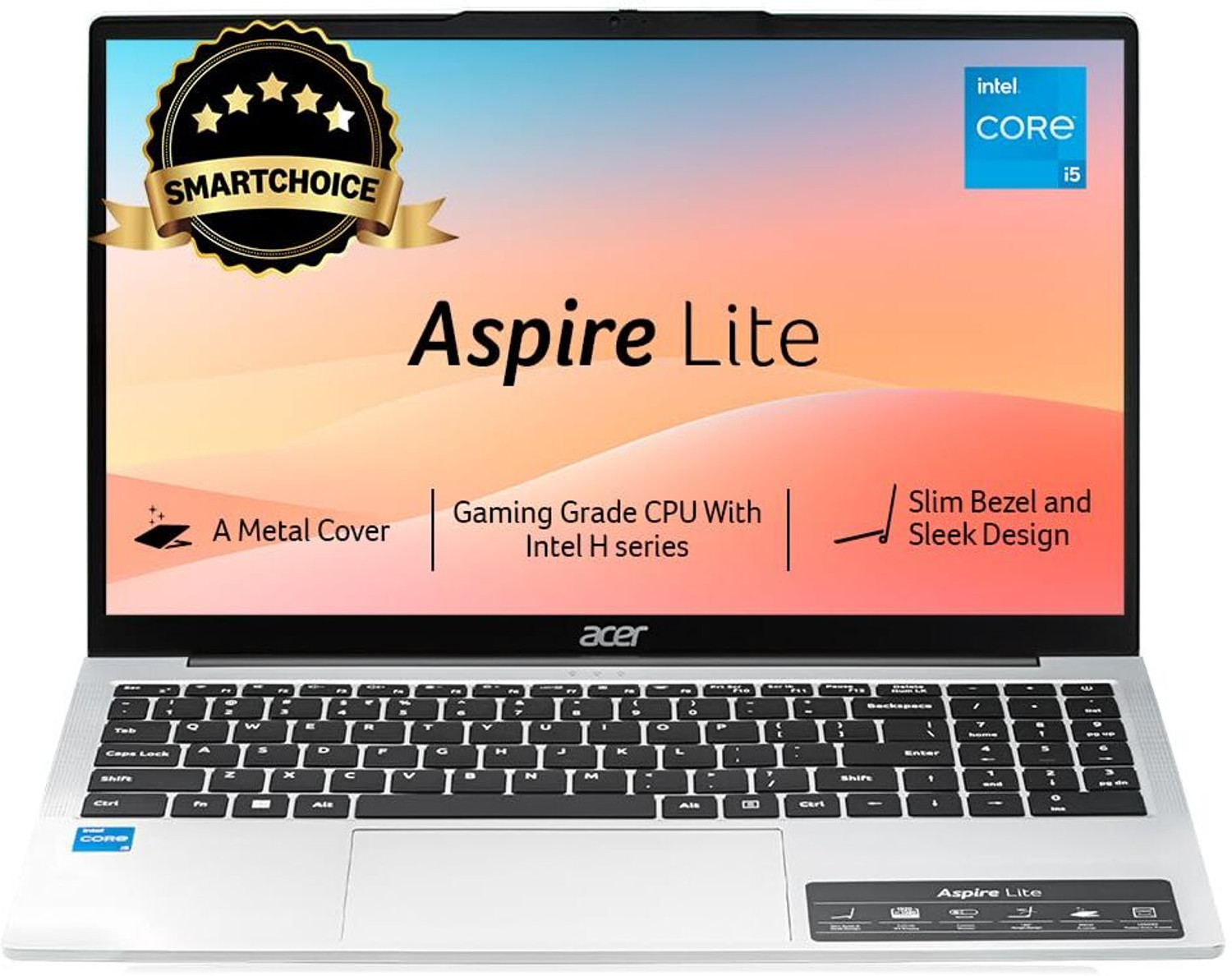 Acer Intel Core i5 13th Gen - (16 GB/512 GB SSD/Windows 11 Home) UN.34ESI.00K Laptop (15.6 Inch, Steel Grey) - Image 1