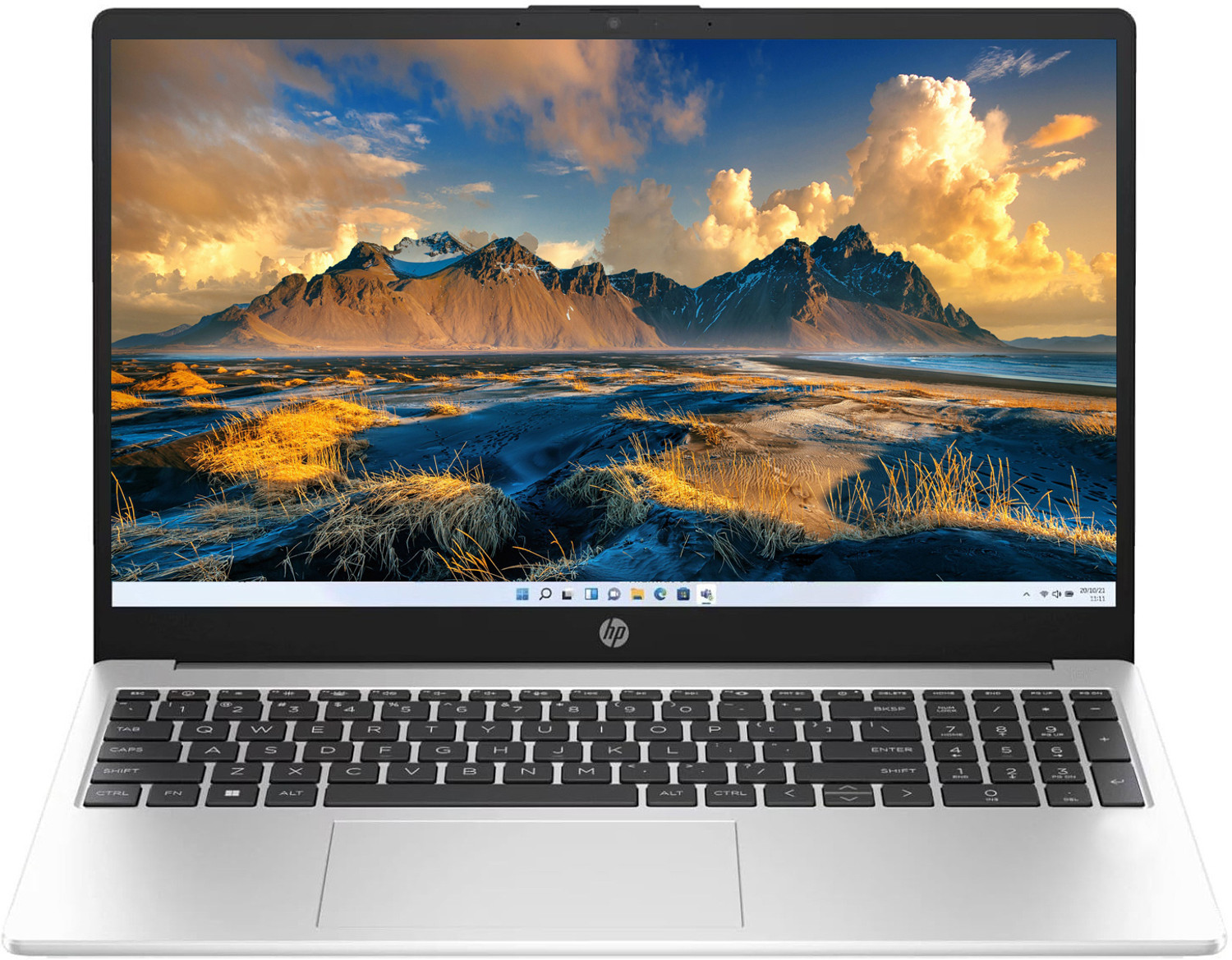 HP 15 AMD Ryzen 3 7320U 15.6-inch Silver Laptop - Image 1