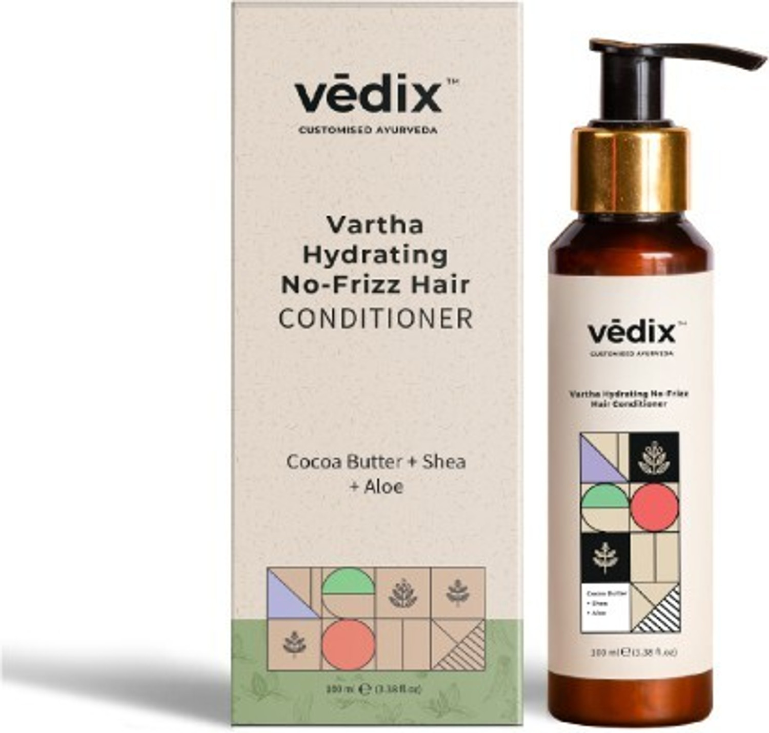 Vedix Vartha Hydrating No-Frizz Ayurvedic Conditioner with Aloe Vera, - Image 1