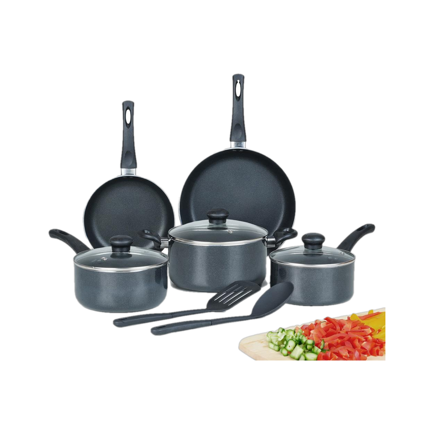 Kreme 5pcs Set Combo Non-Stick Coated Cookware Set (Aluminium, 7 - Piece) - Image 1