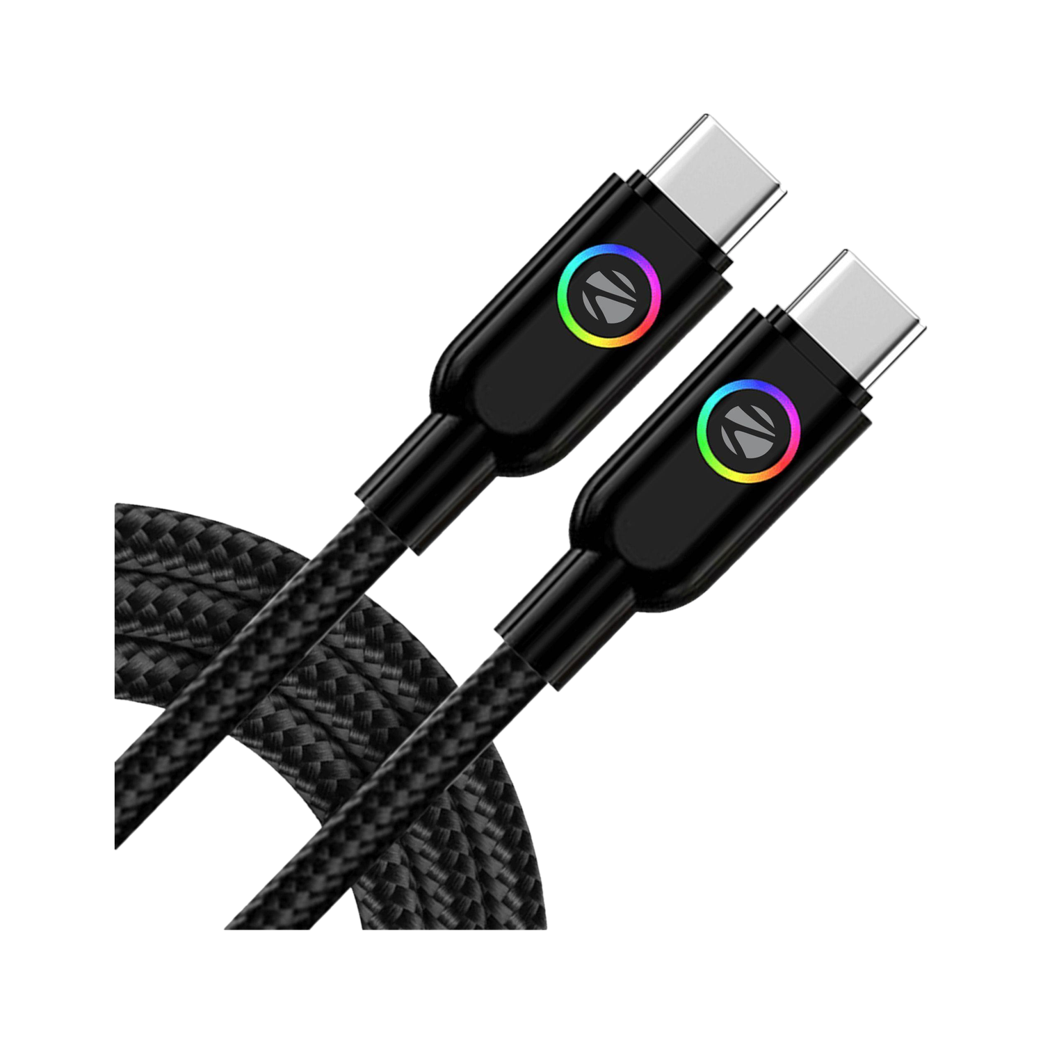 ZEBRONICS Zeb-WATTZ 60CC3 Type C 1m Cable, Black - Image 1
